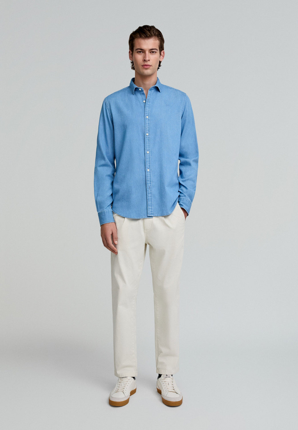 CAMISA DENIM BÁSICA - Scalpers