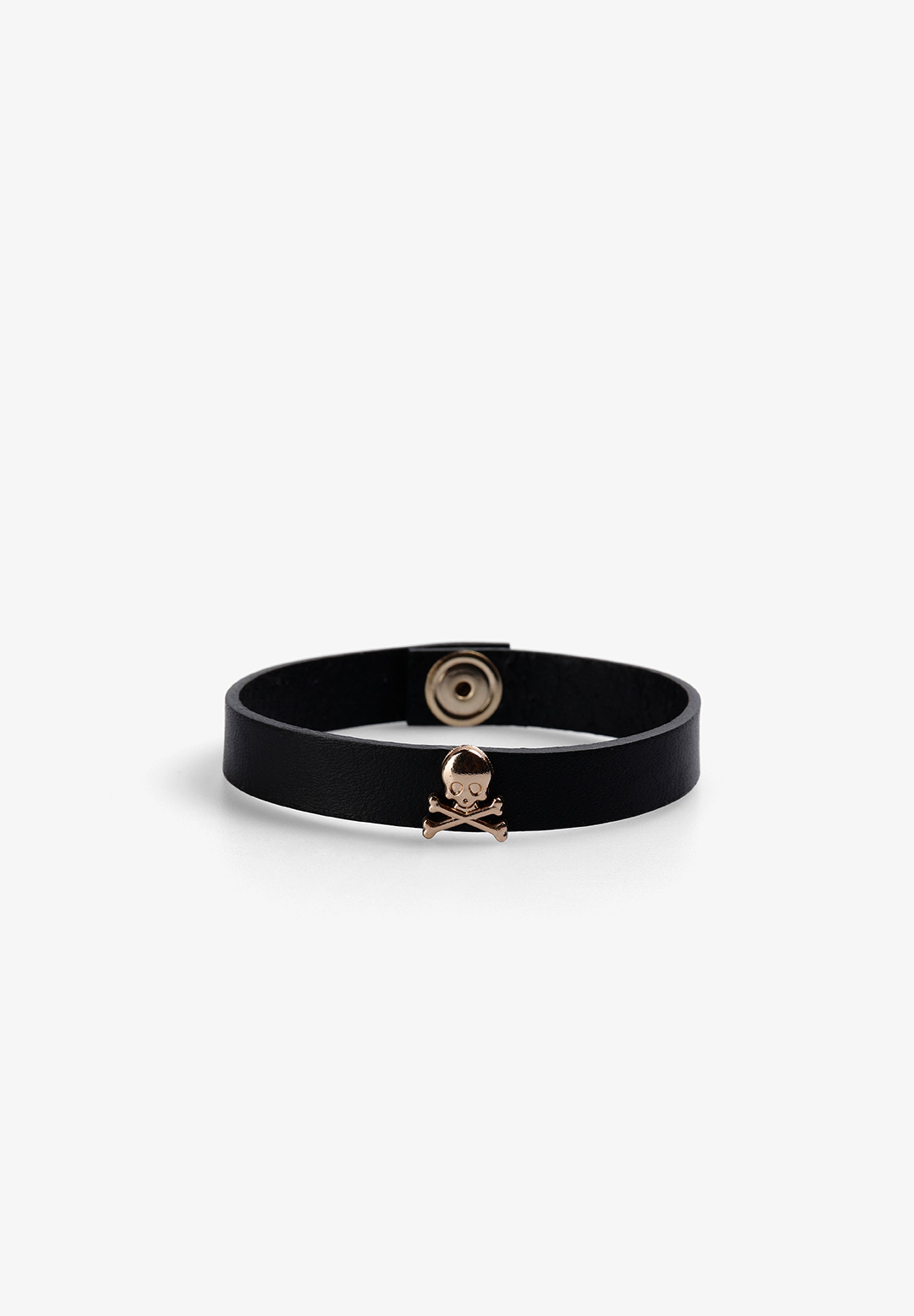 BRACELET CUIR SKULLS