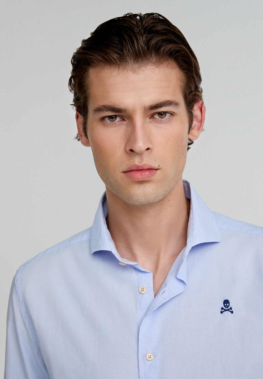 CAMISA VESTIR CUADROS CALAVERA CONTRASTE - Scalpers