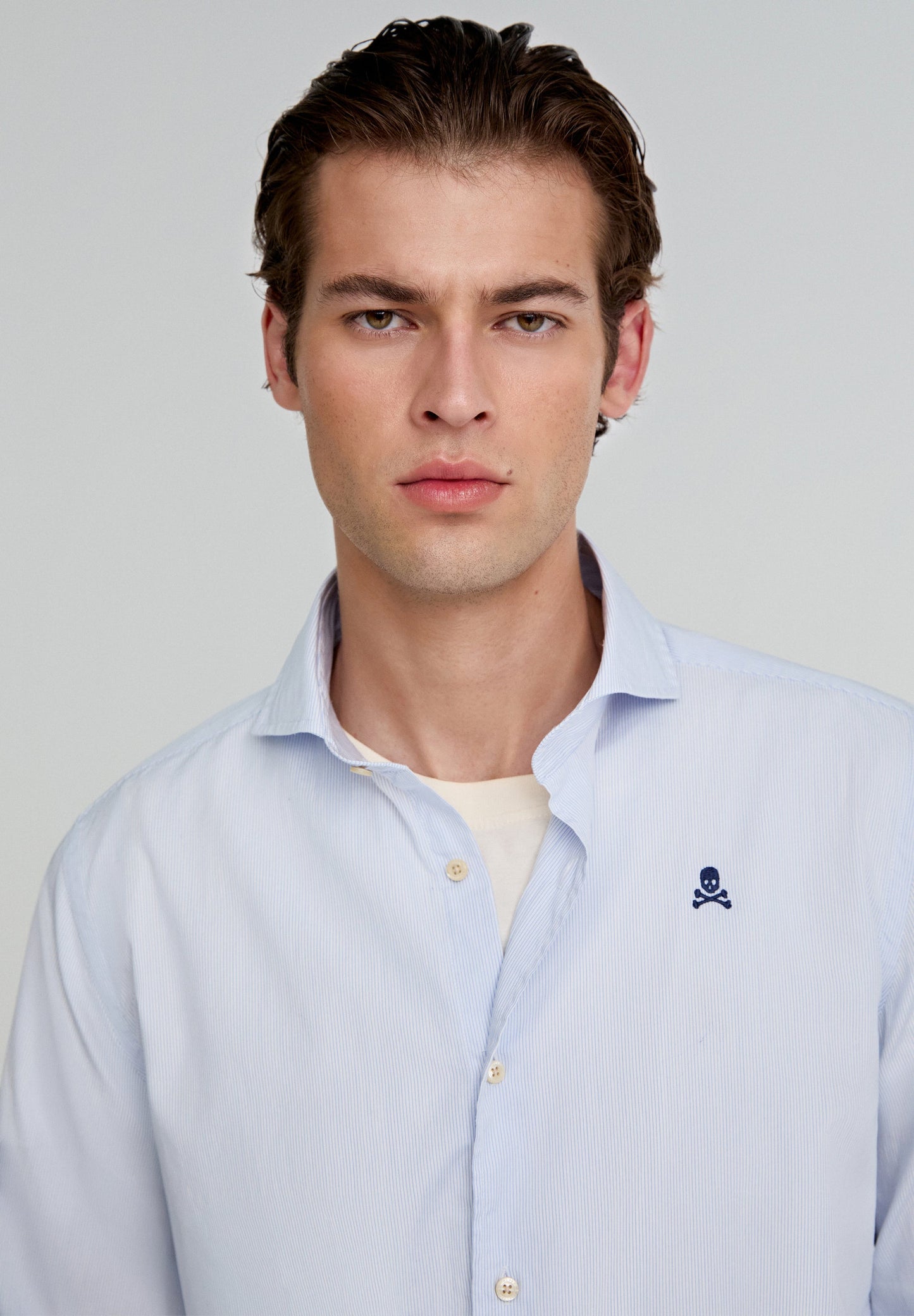 CAMISA VESTIR RAYAS CALAVERA CONTRASTE - Scalpers