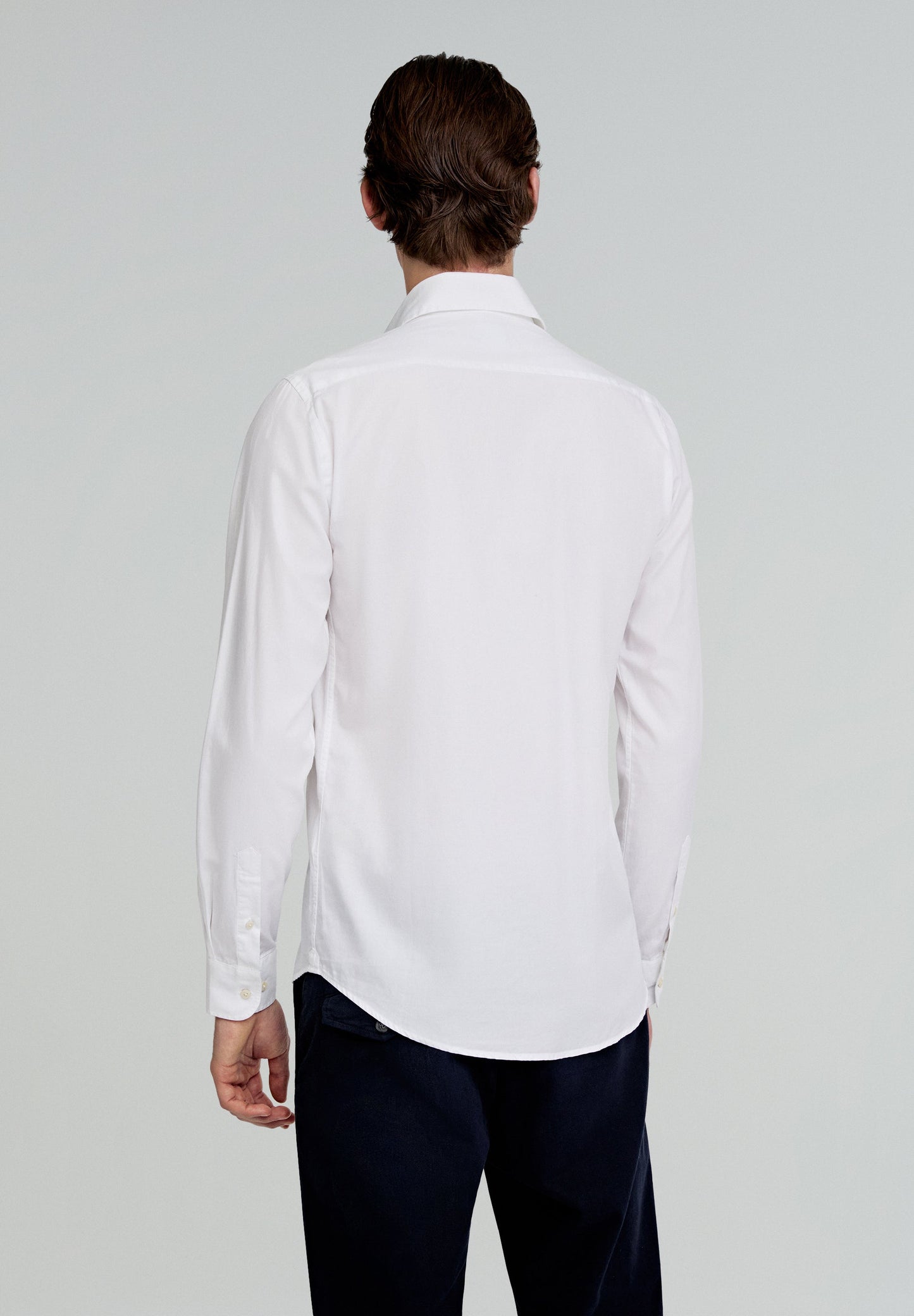 CONTRAST SKULL PLAIN FORMAL SHIRT