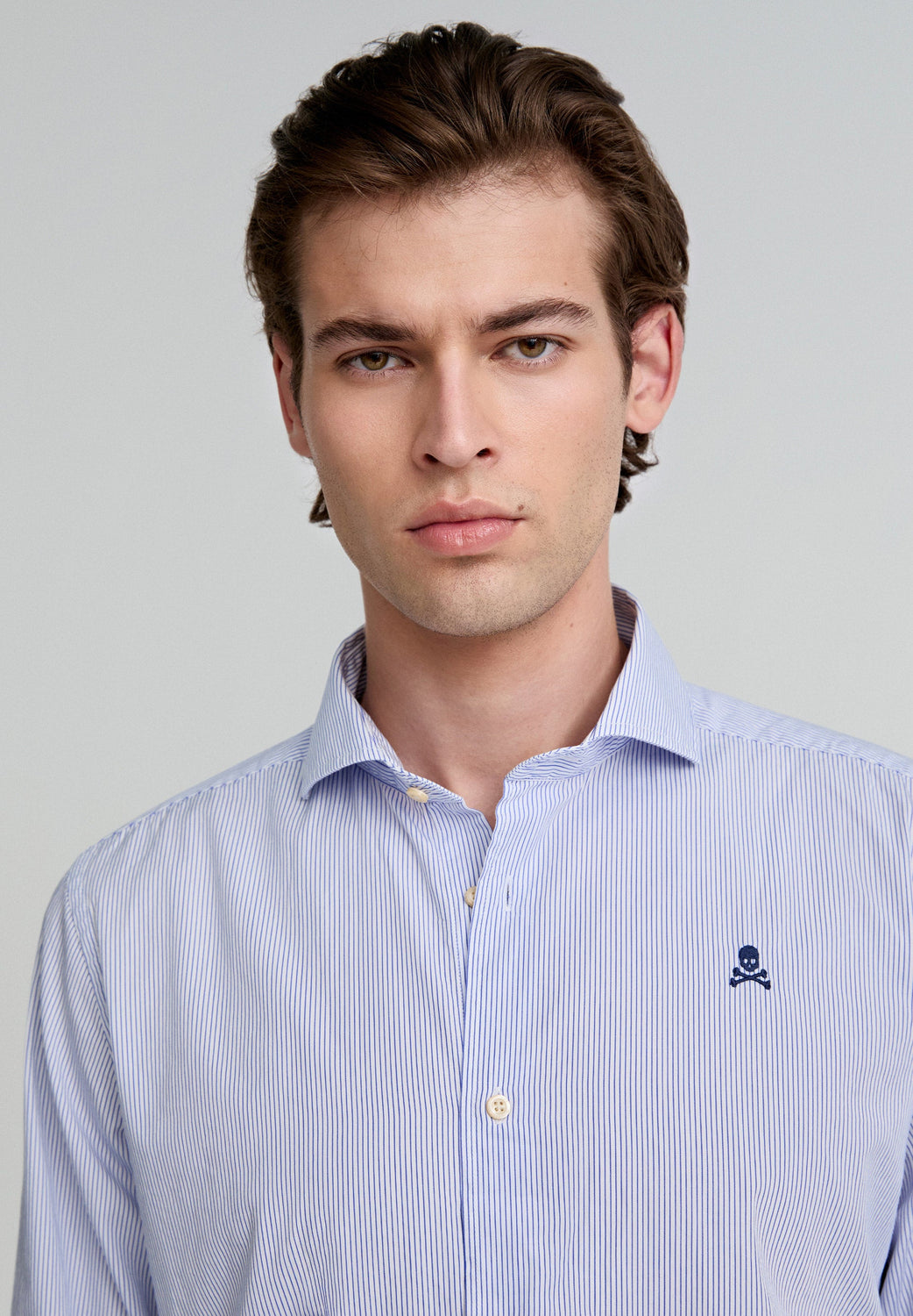 CAMISA VESTIR RAYAS CALAVERA CONTRASTE - Scalpers