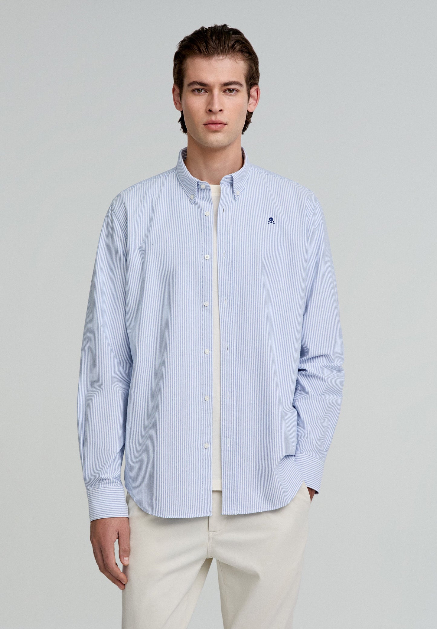 CAMISA OXFORD CALAVERA CONTRASTE - Scalpers