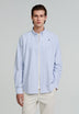 STRIPED OXFORD SHIRT WITH LOGO