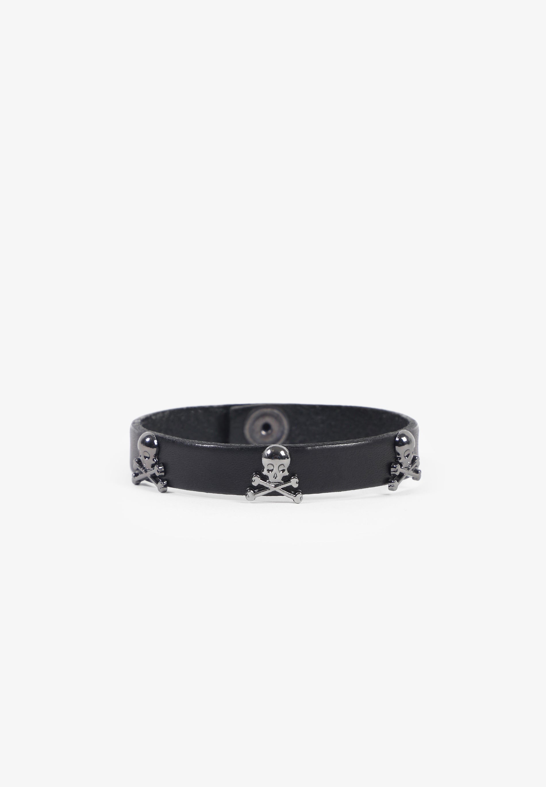 PULSERA PIEL CALAVERAS