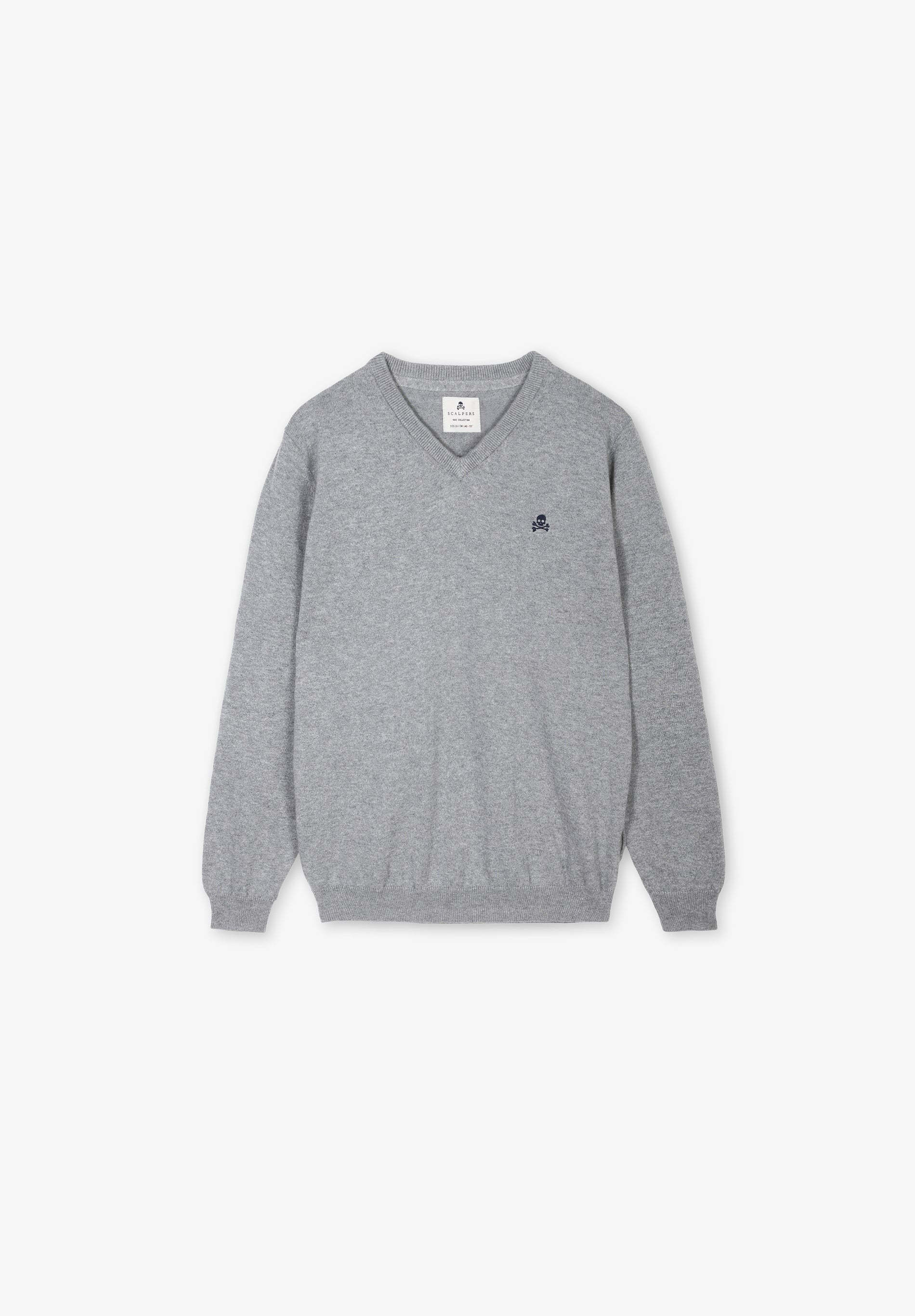 BASIC COTTON EMBROIDERED SWEATER