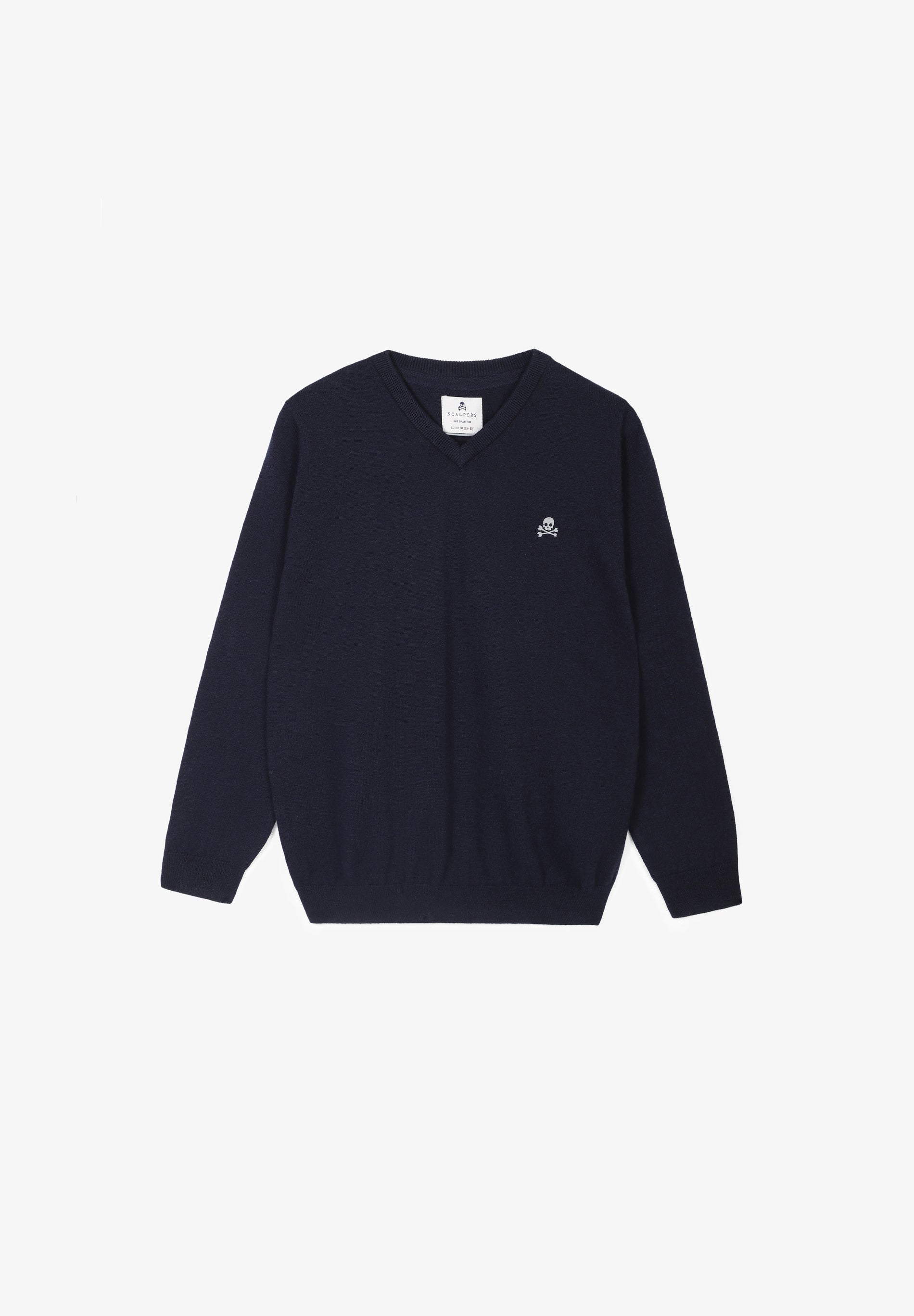 BASIC COTTON EMBROIDERED SWEATER