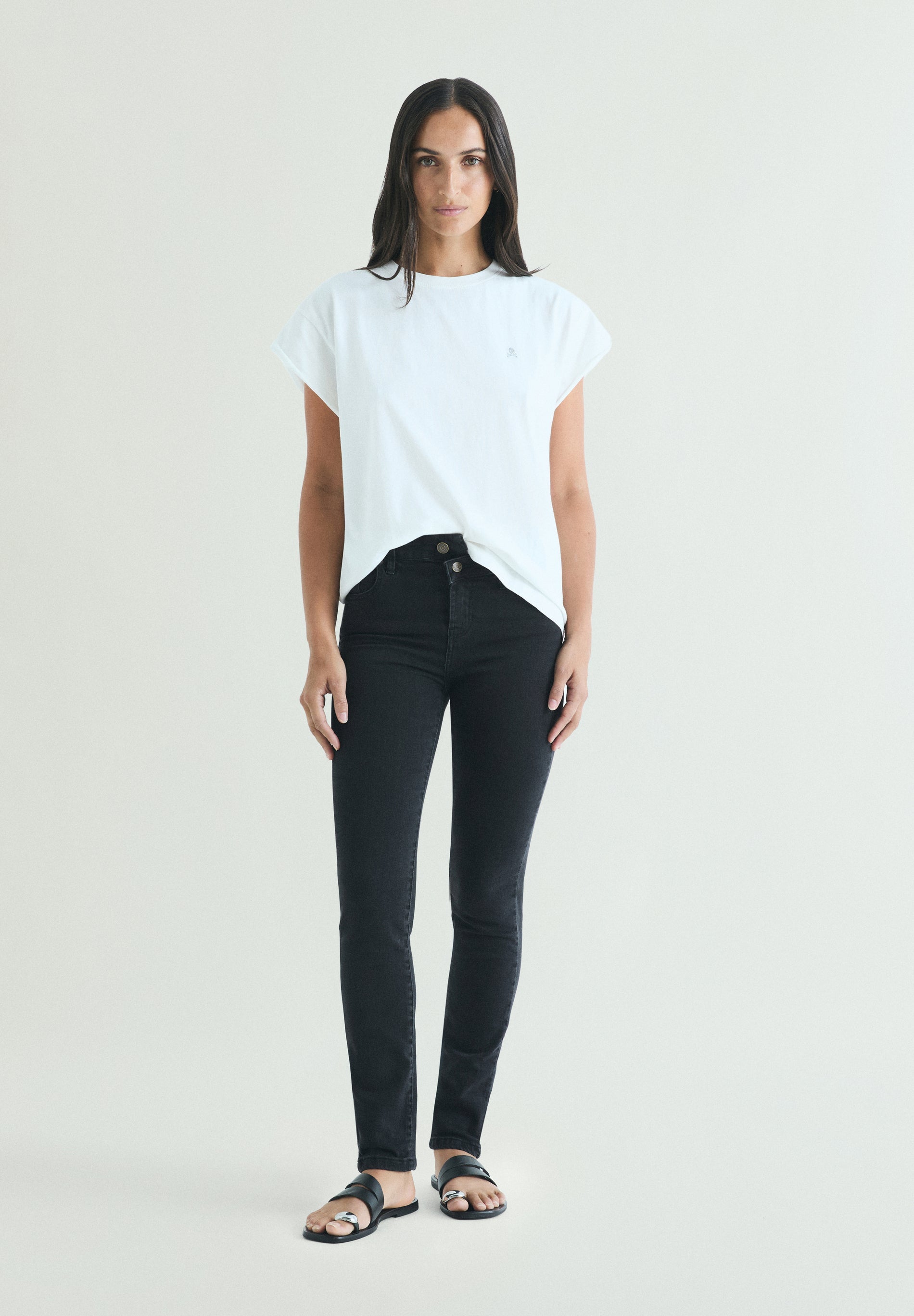 SKINNY JEANS KNOPEN