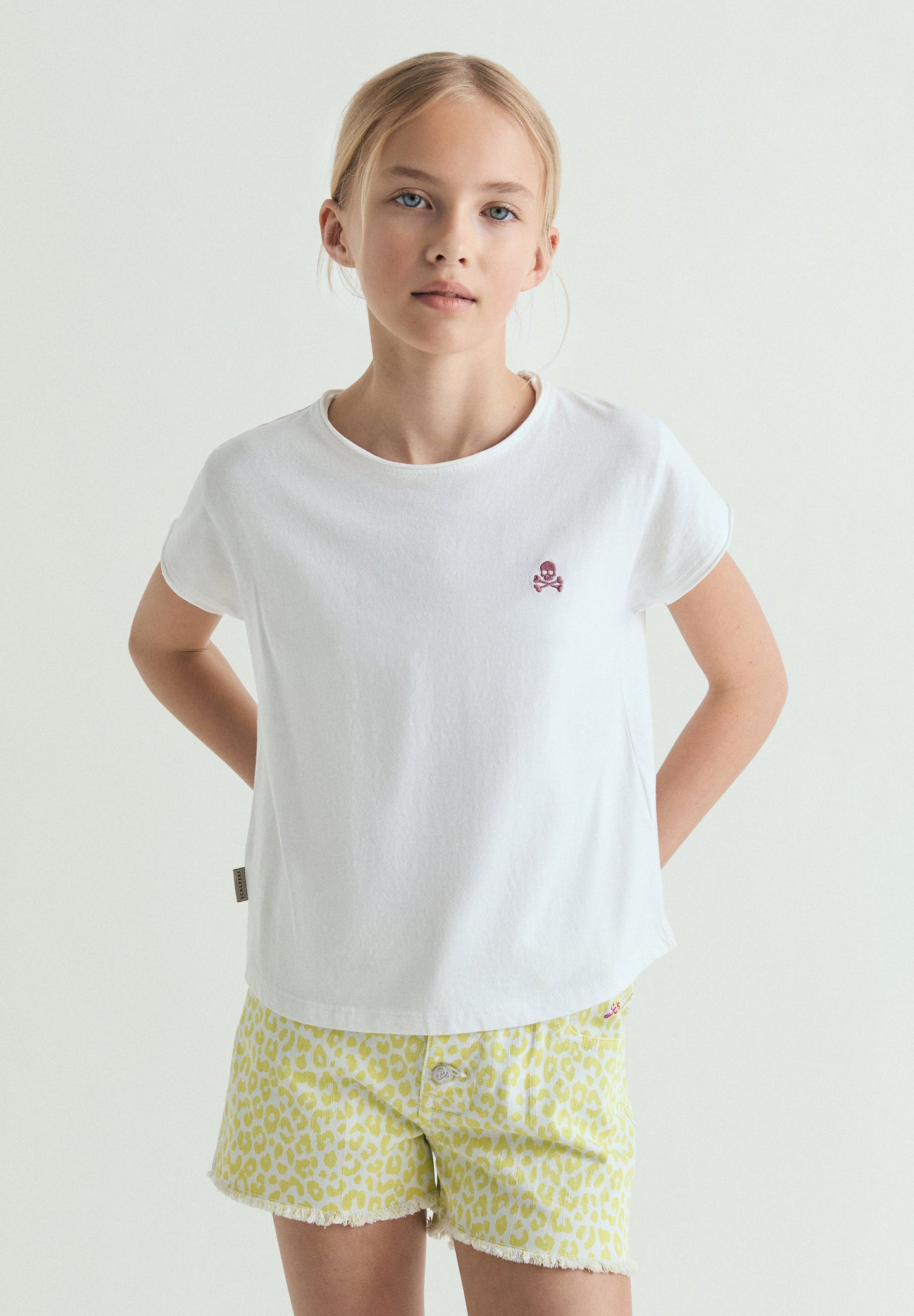 T-SHIRT BASIC DOODSKOP CONTRAST