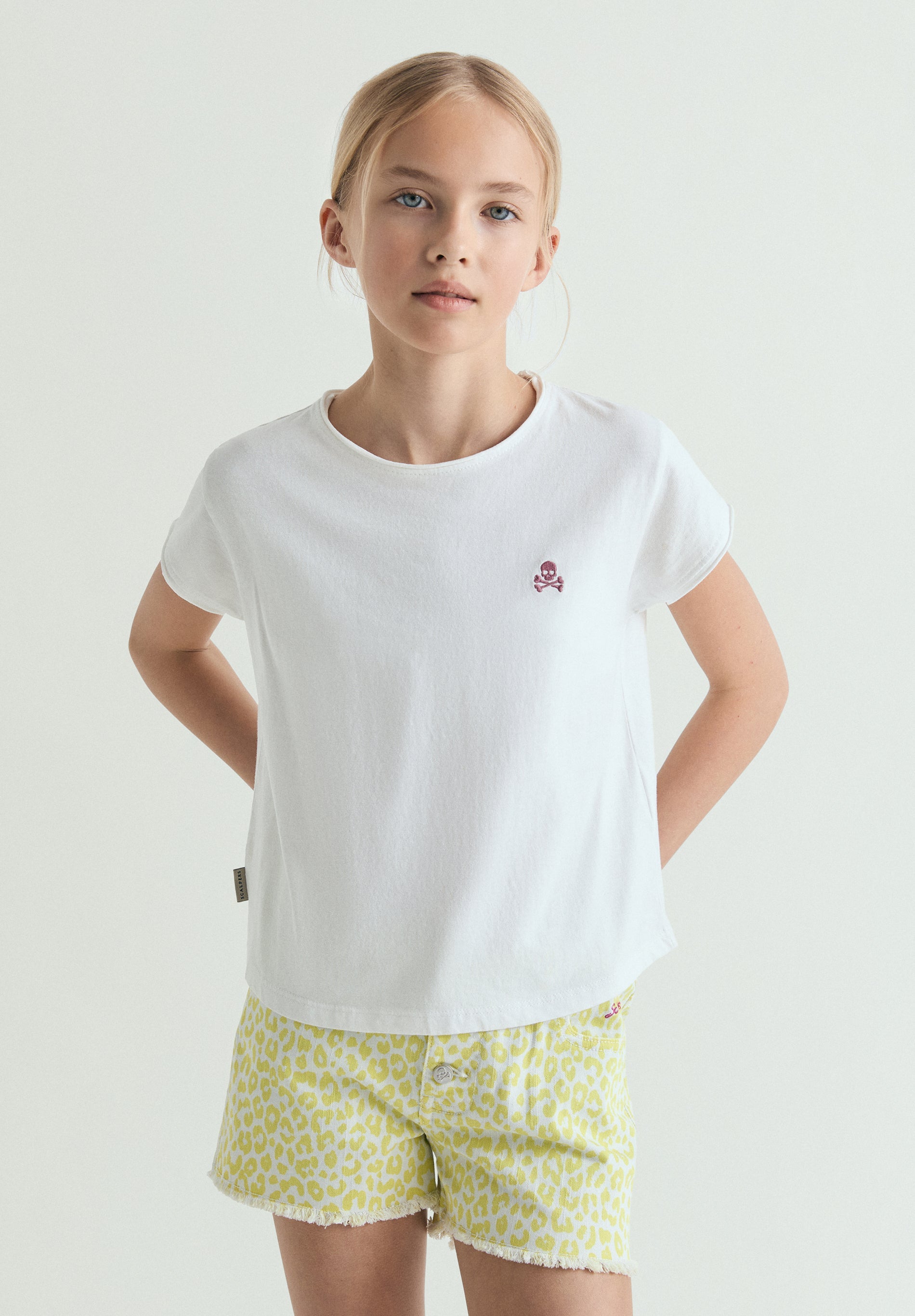 T-SHIRT BASIC DOODSKOP CONTRAST