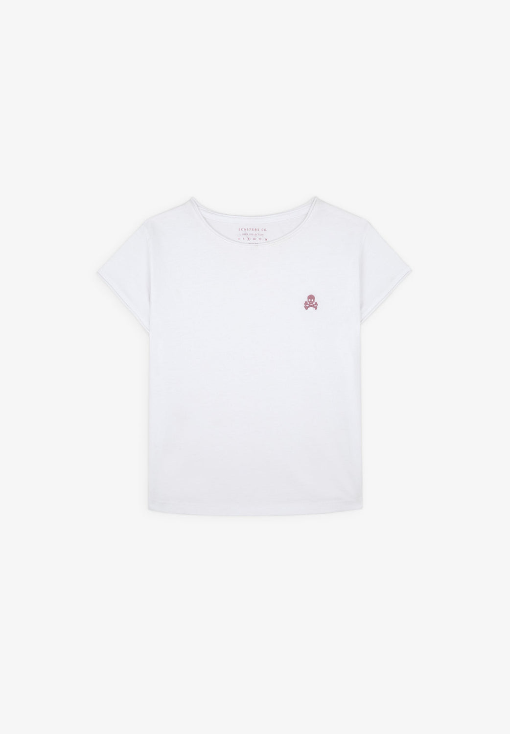 CAMISETA BÁSICA CALAVERA CONTRASTE - Scalpers