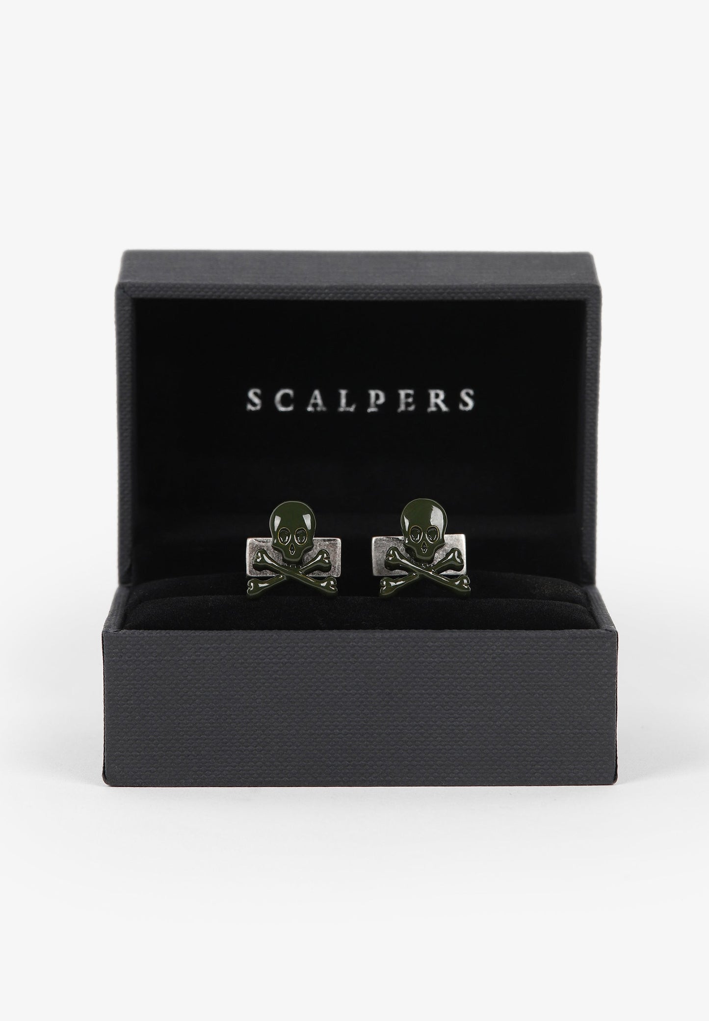 SKULL ENAMEL CUFFLINKS