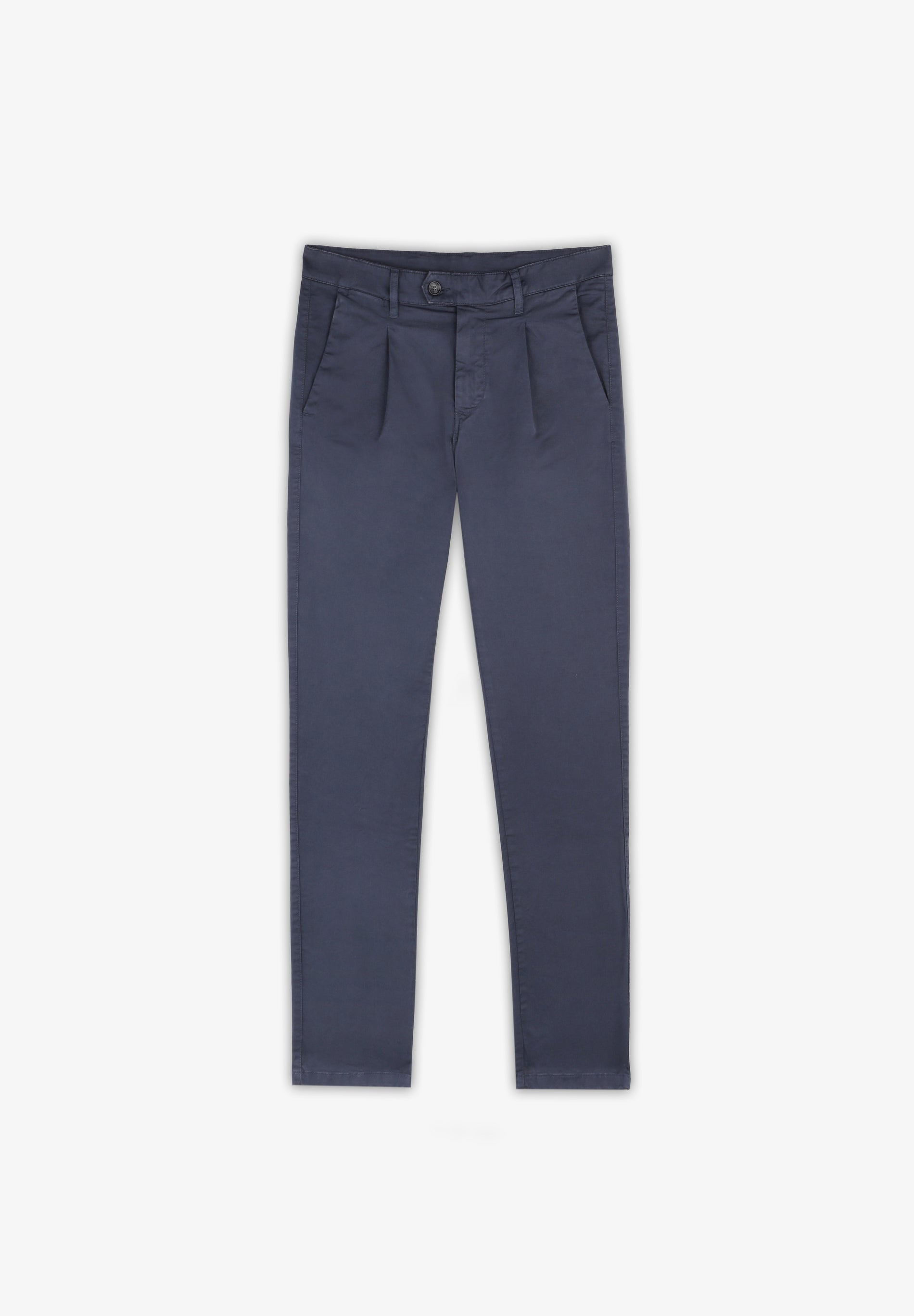 PLEATED CHINO TROUSERS