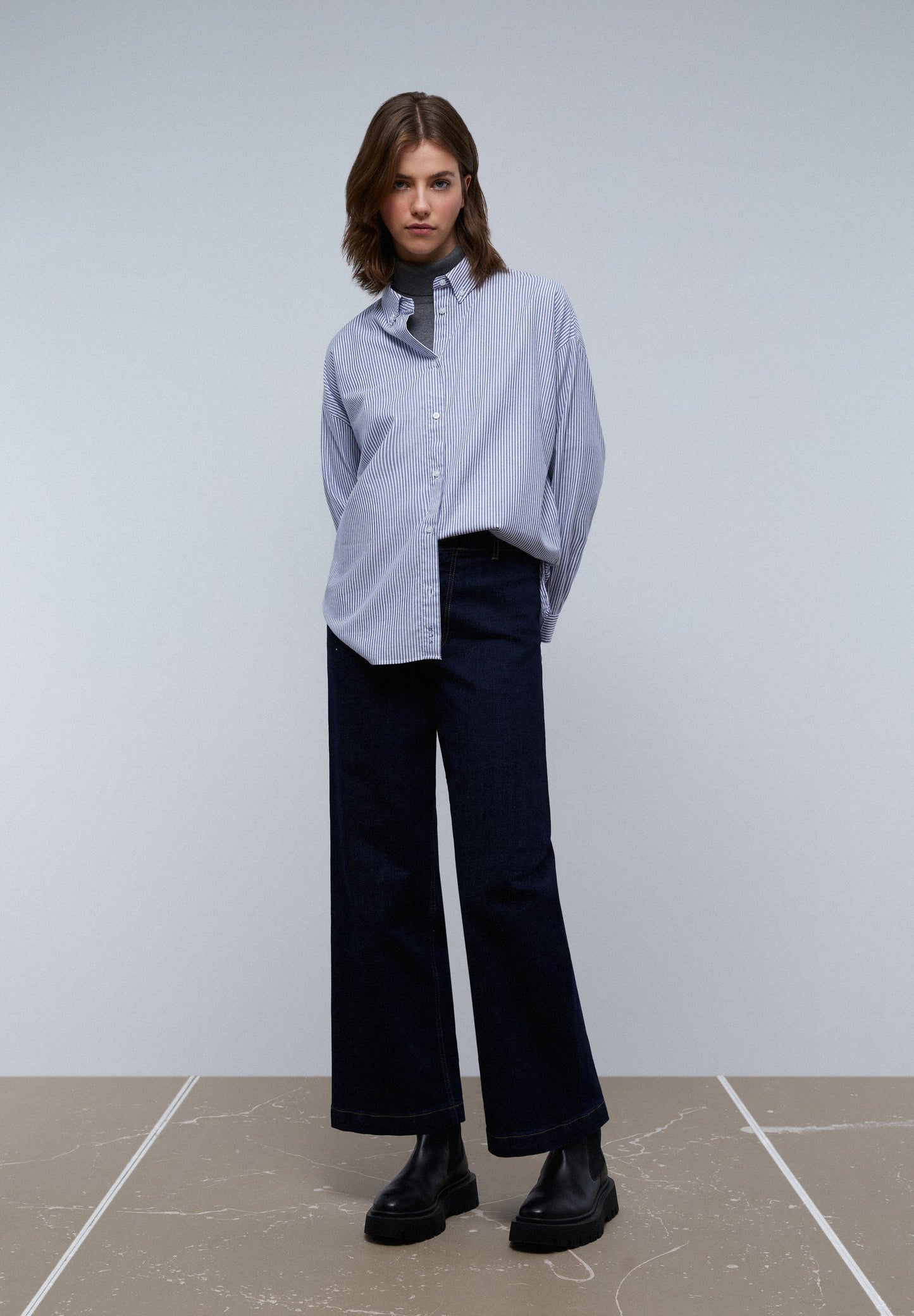 OXFORD-OVERHEMD KRAAG KNOOPJES