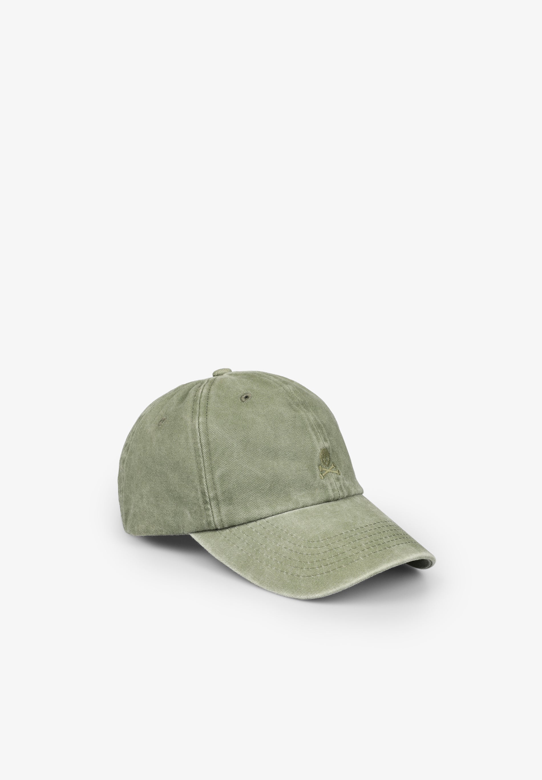 FADED CAP WITH SKULL DETAIL