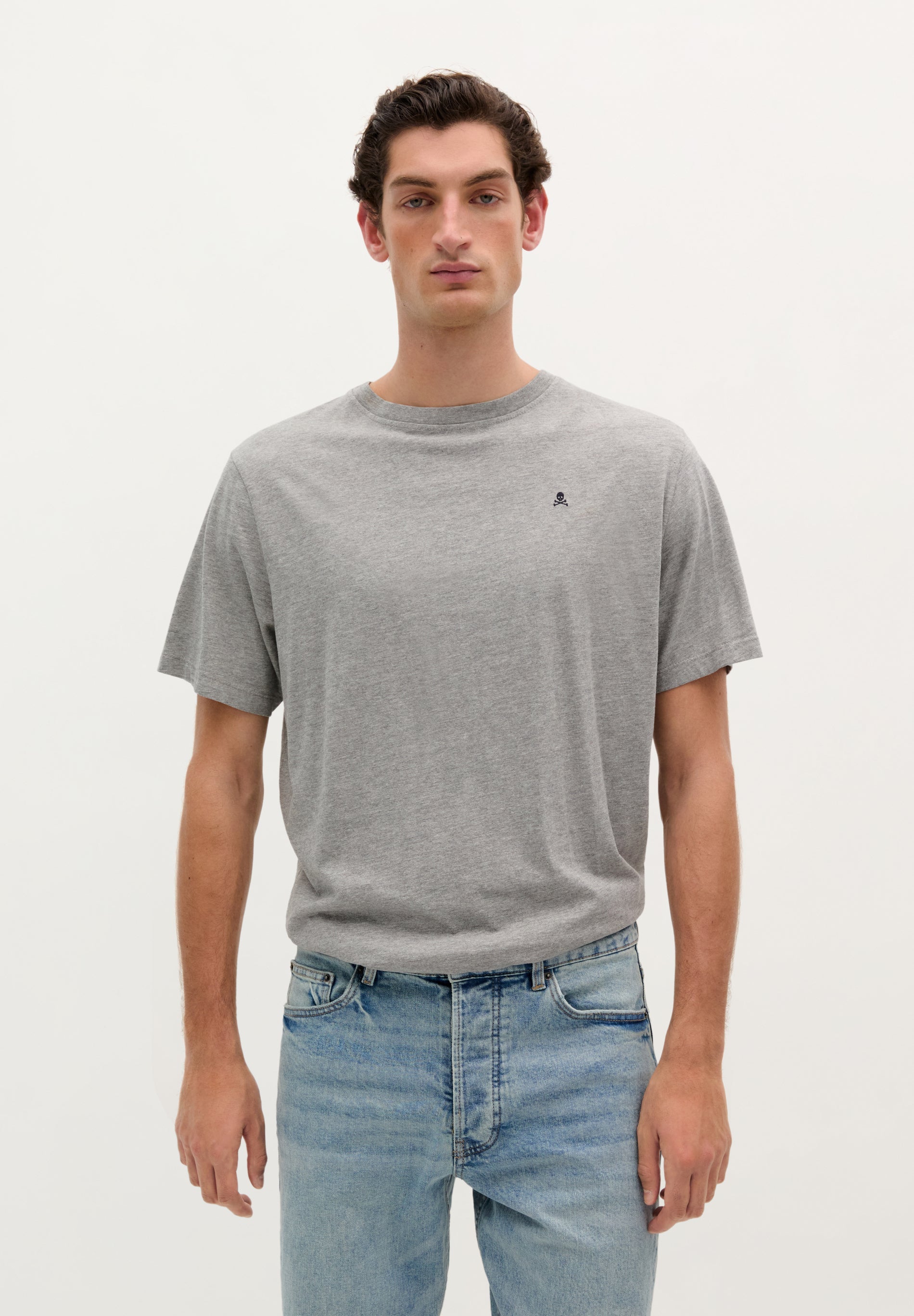 RELAXED FIT SKULL BASIC T-SHIRT