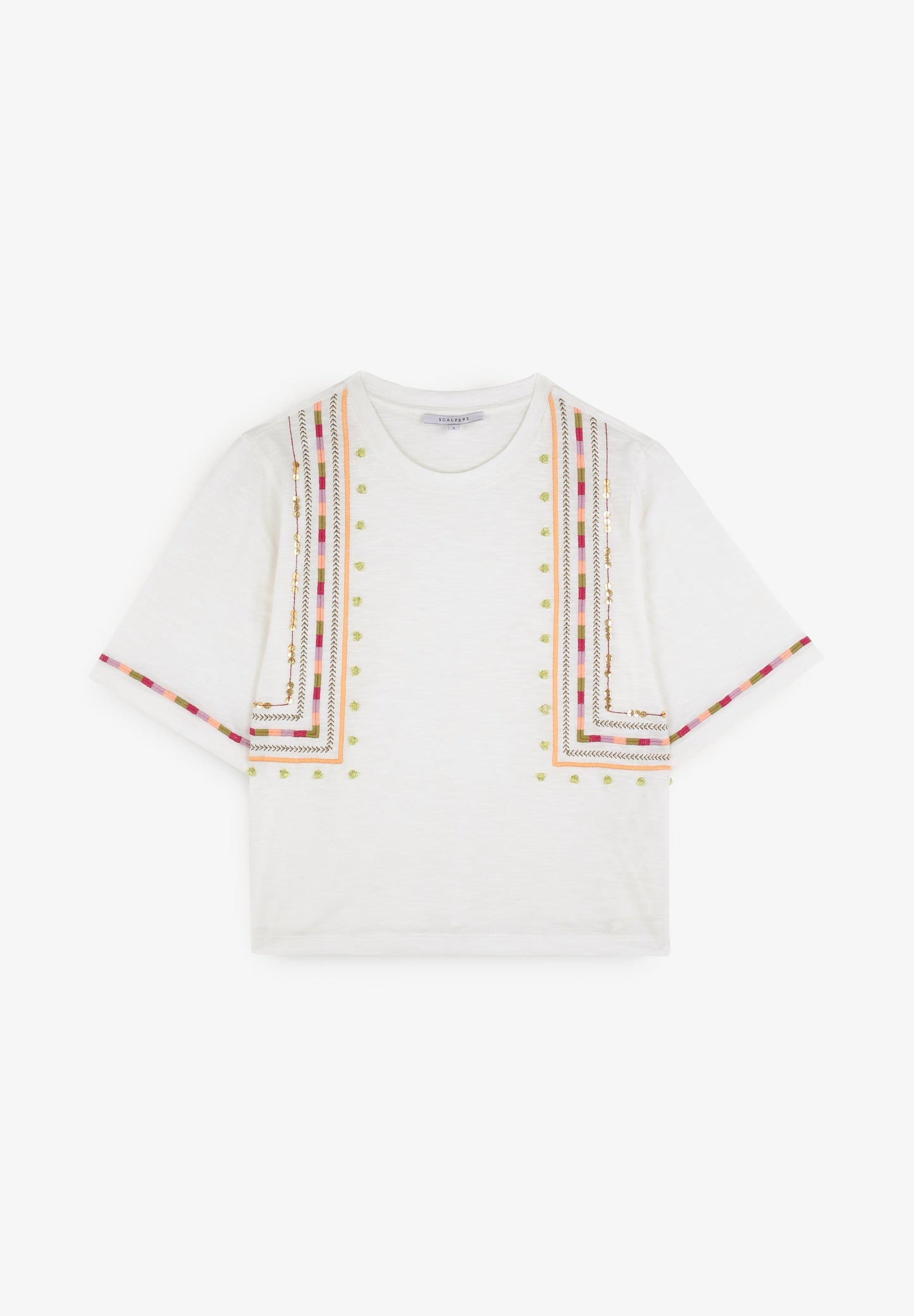 EMBROIDERED ETHNIC T-SHIRT