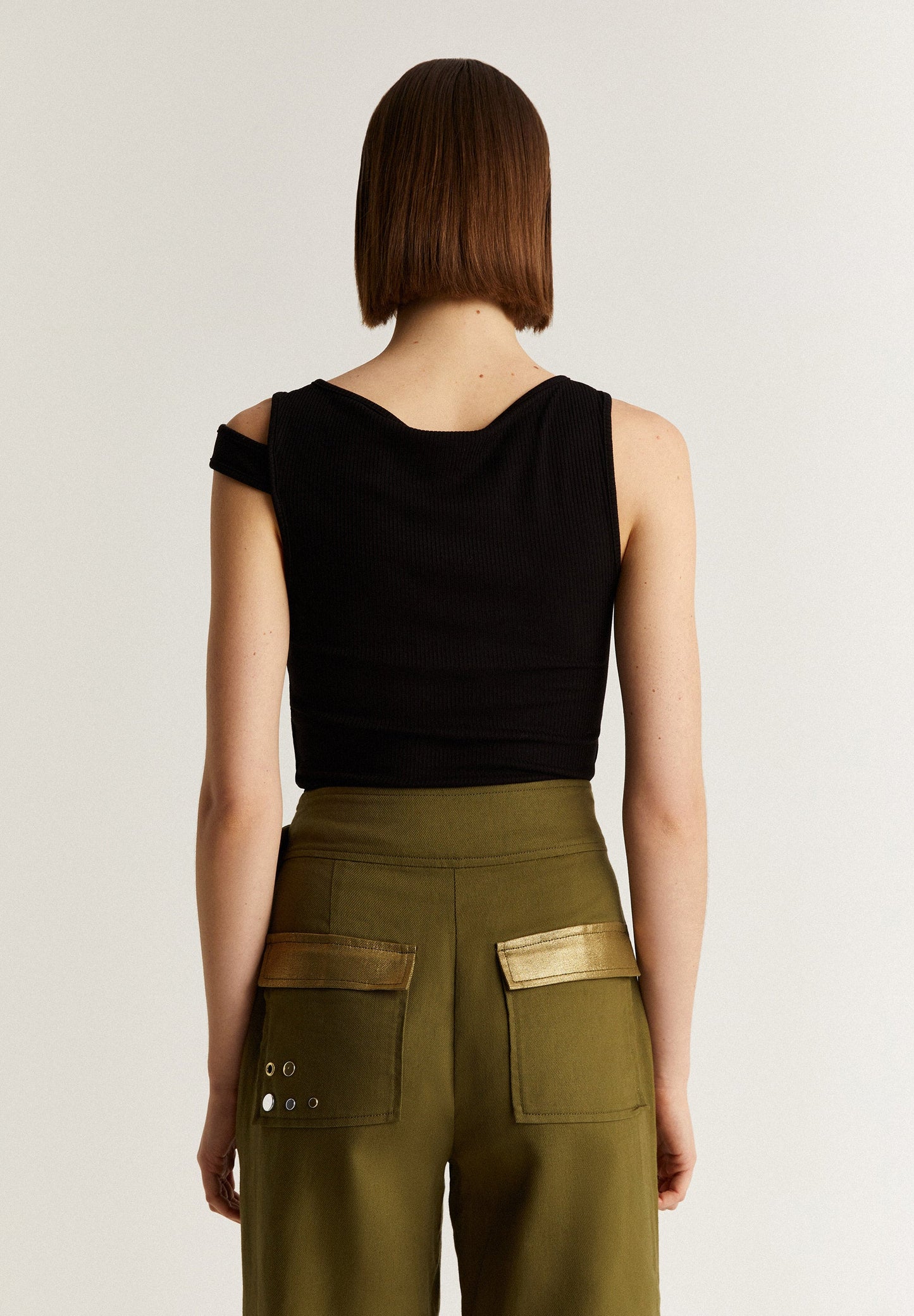 ASYMMETRISCHE TANKTOP RIB