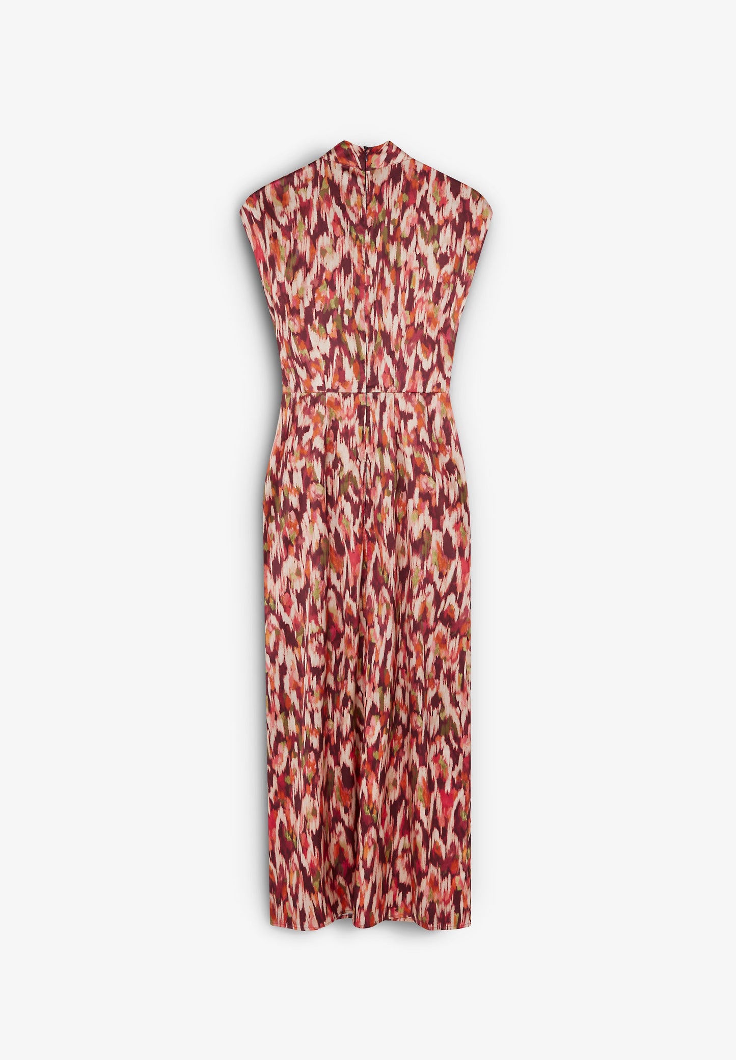 PRINT DRESS WITH KNOT ON THE NECKLINE