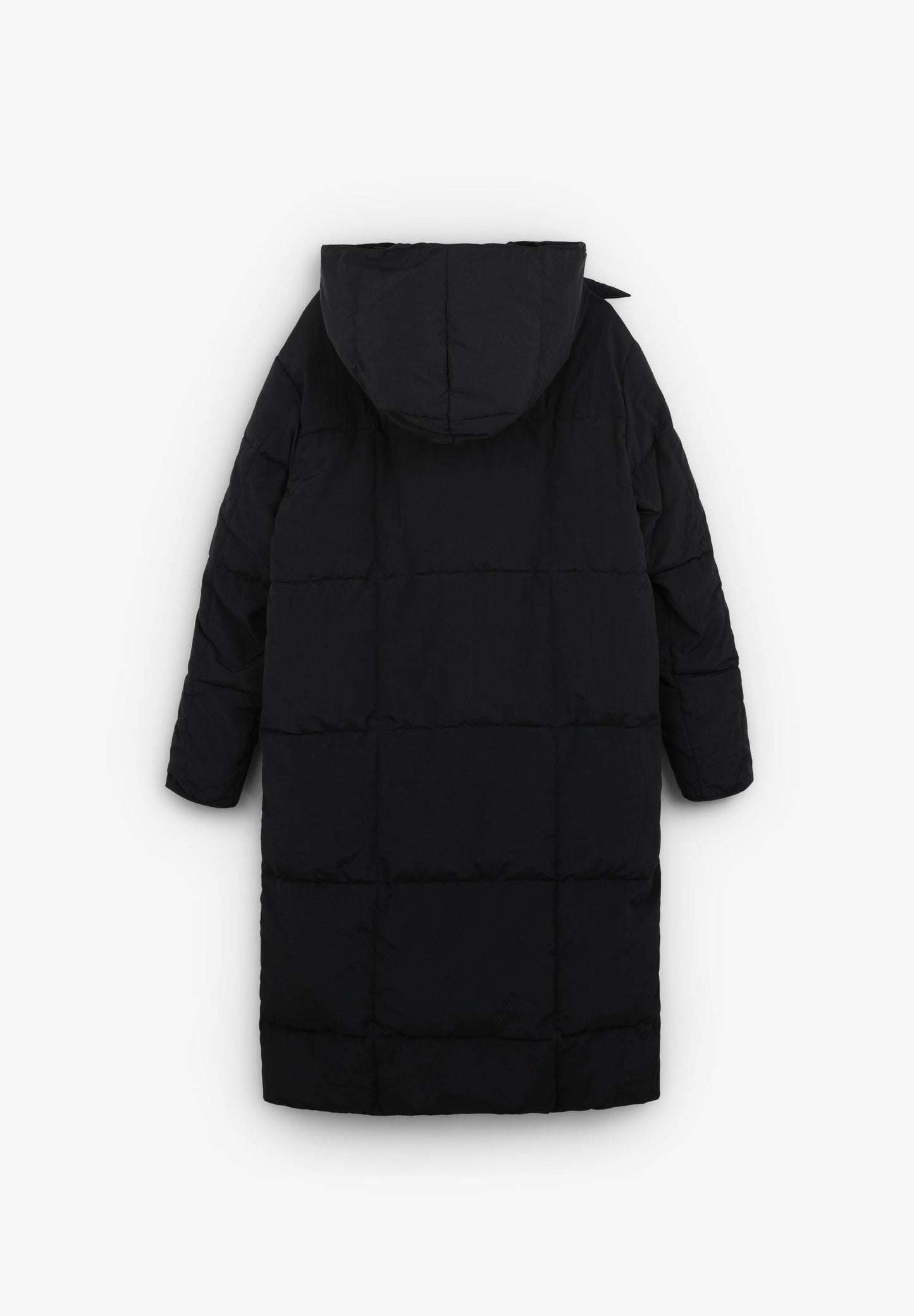 BOW HOODIE PUFFER COAT