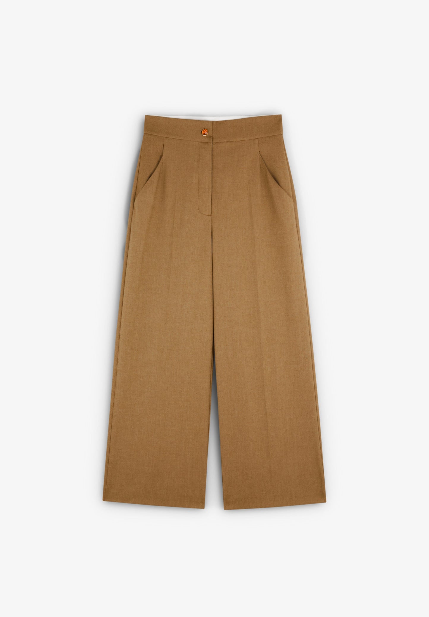 PANTALON À BOUTONS CARAMEL