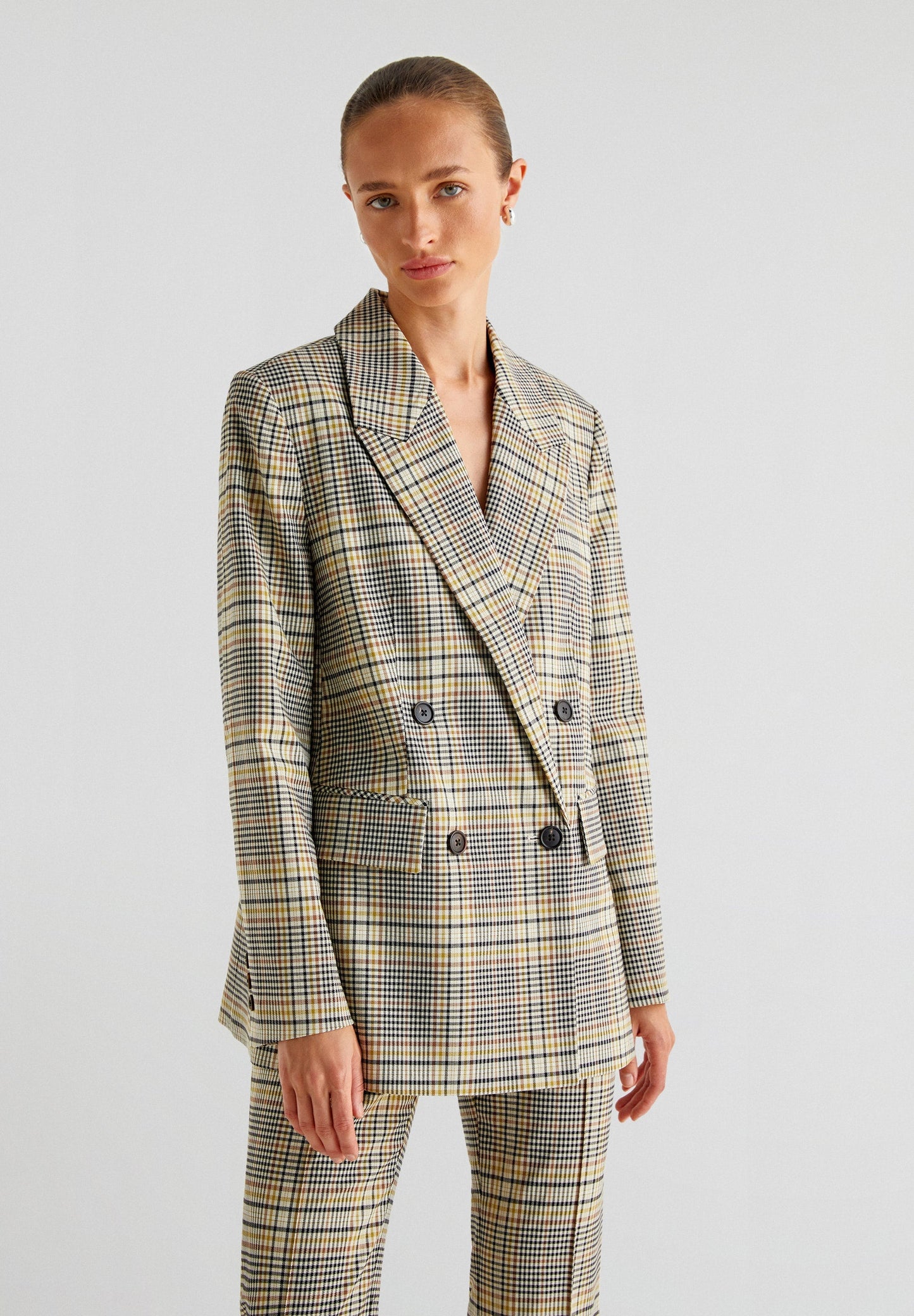 LIME CHECK BLAZER