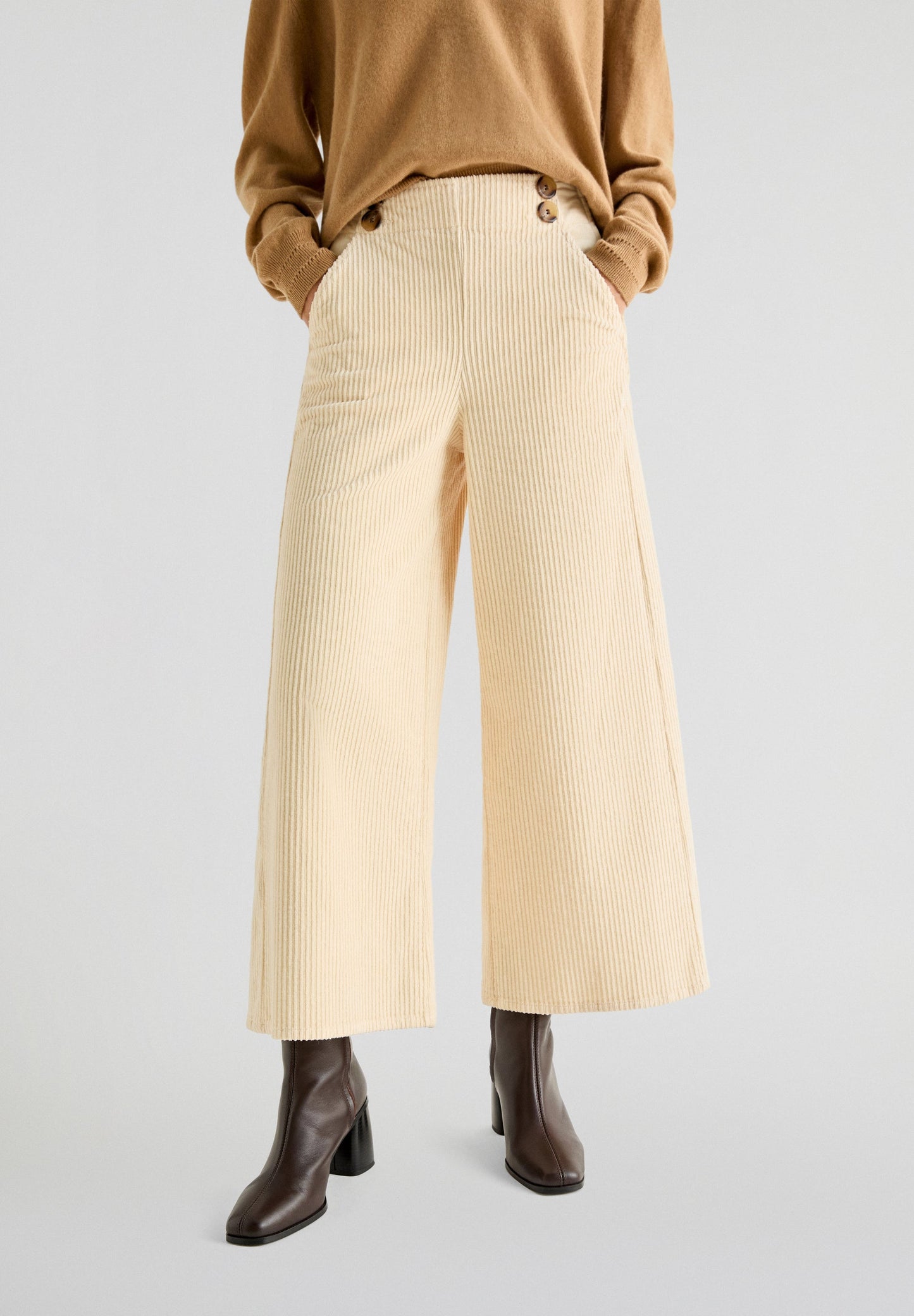 CORDUROY BUTTONS CULOTTE