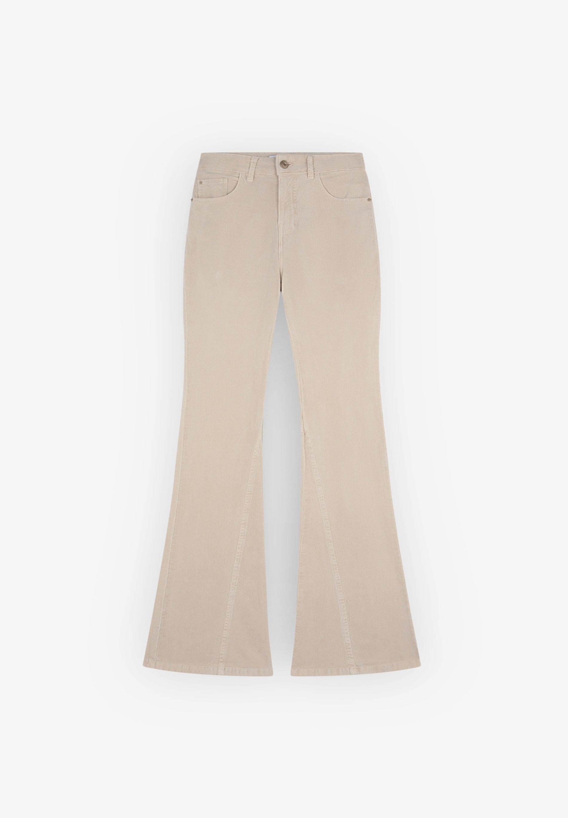 PANTALON BOOT CUT EN VELOURS CÔTELÉ