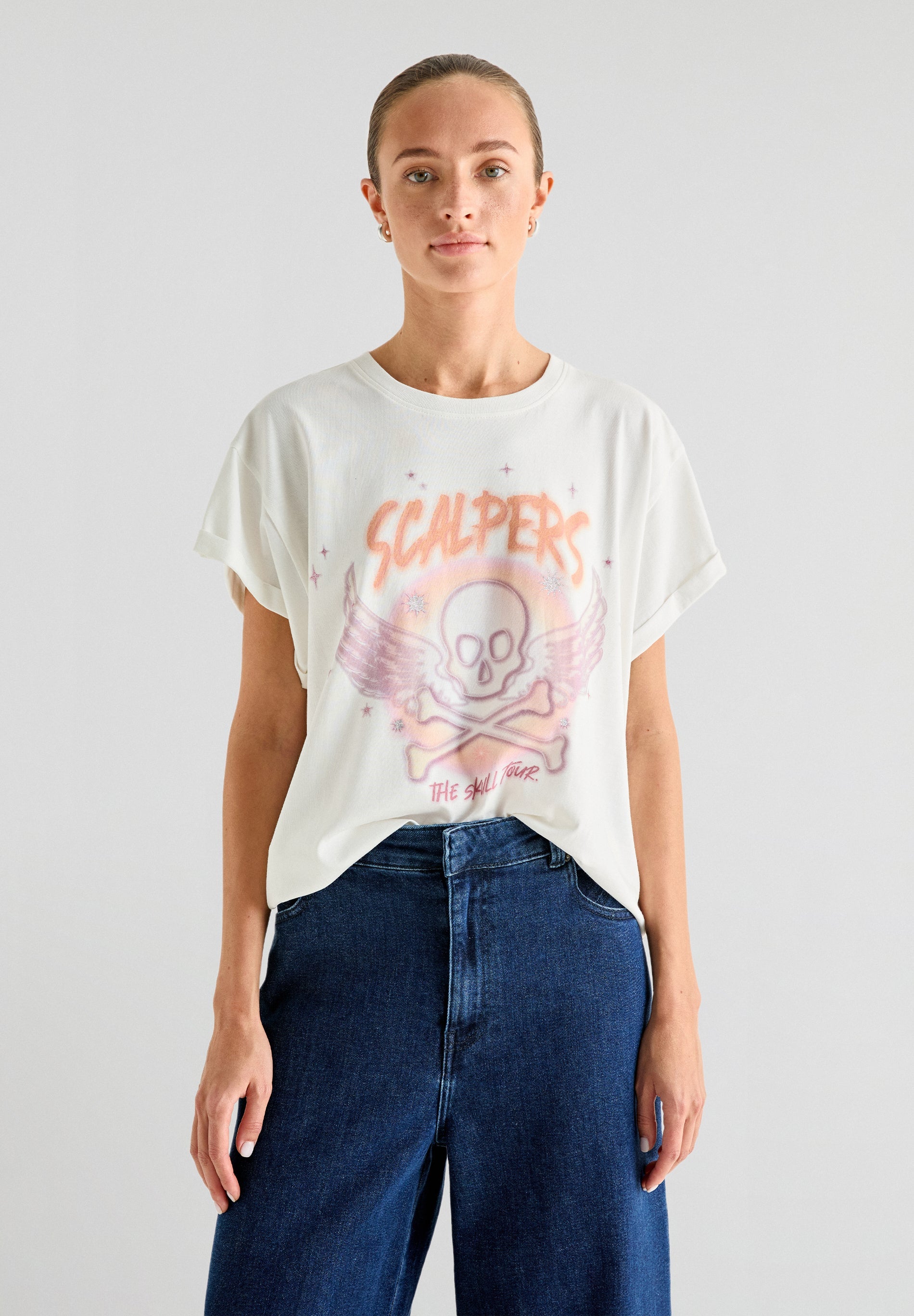 SPRAY SKULL TEE