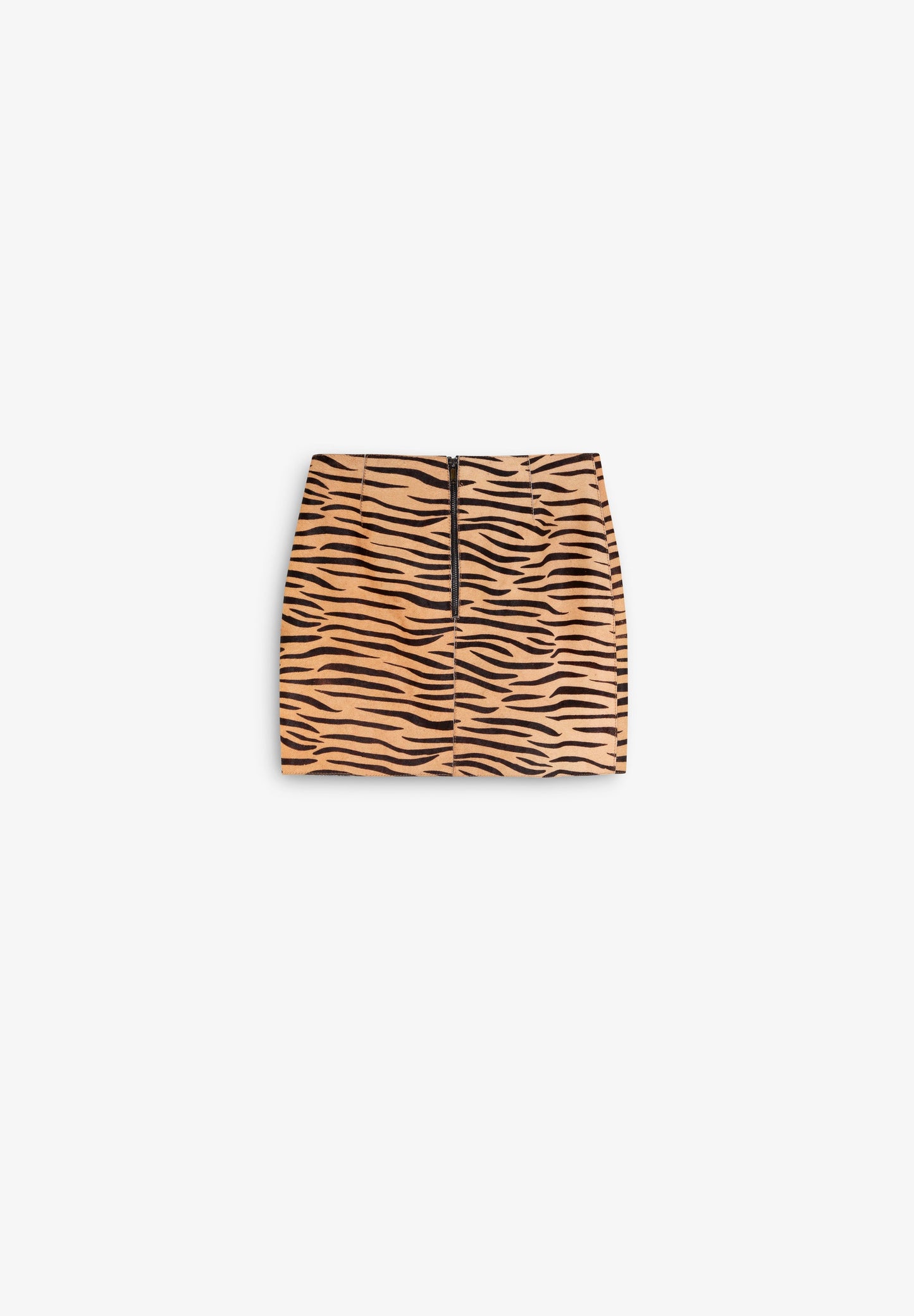 ZEBRA LEATHER SKIRT