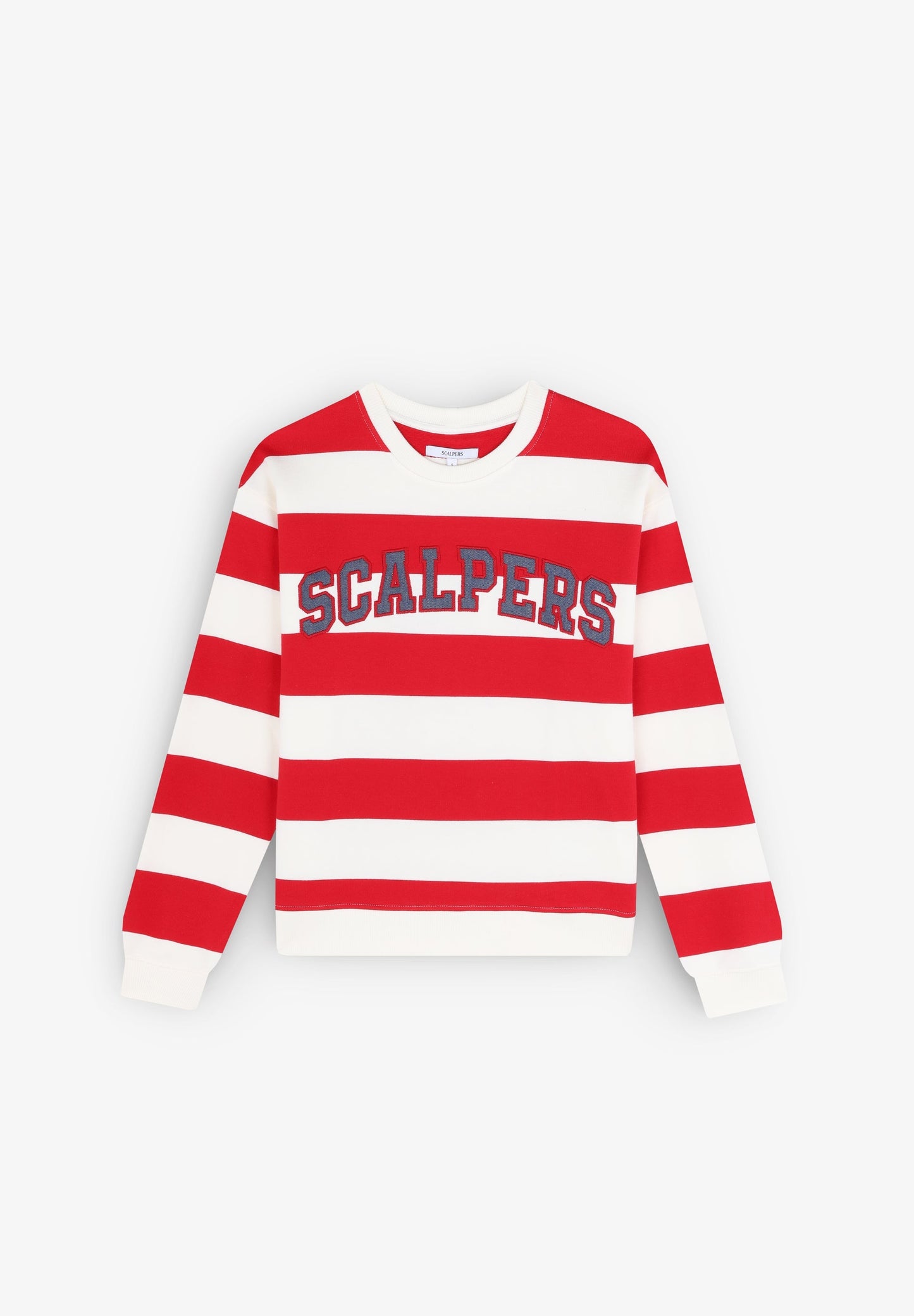 STRIPED SWEATSHIRT WITH LOGO