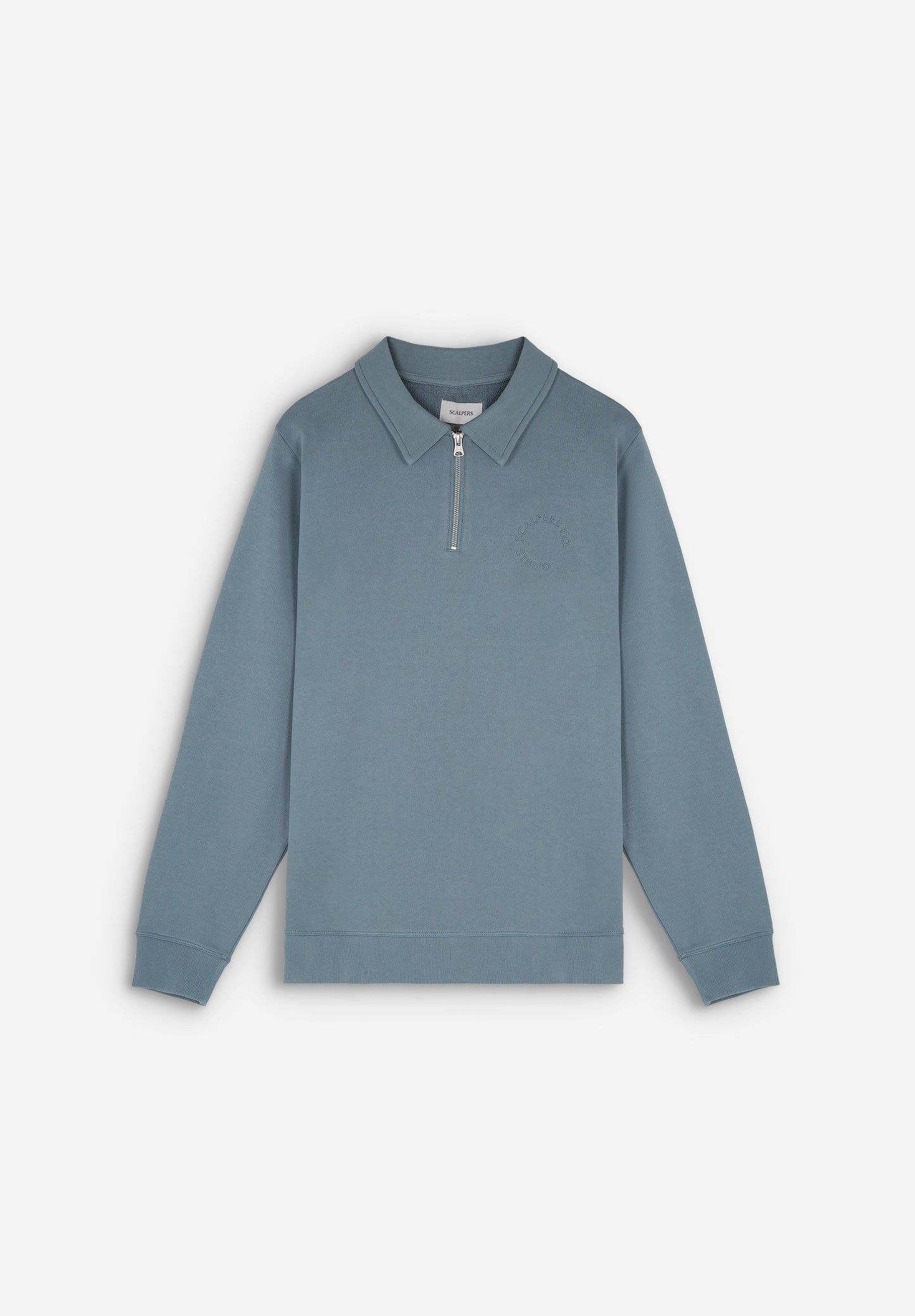 ZIP COLLAR SWEATSHIRT