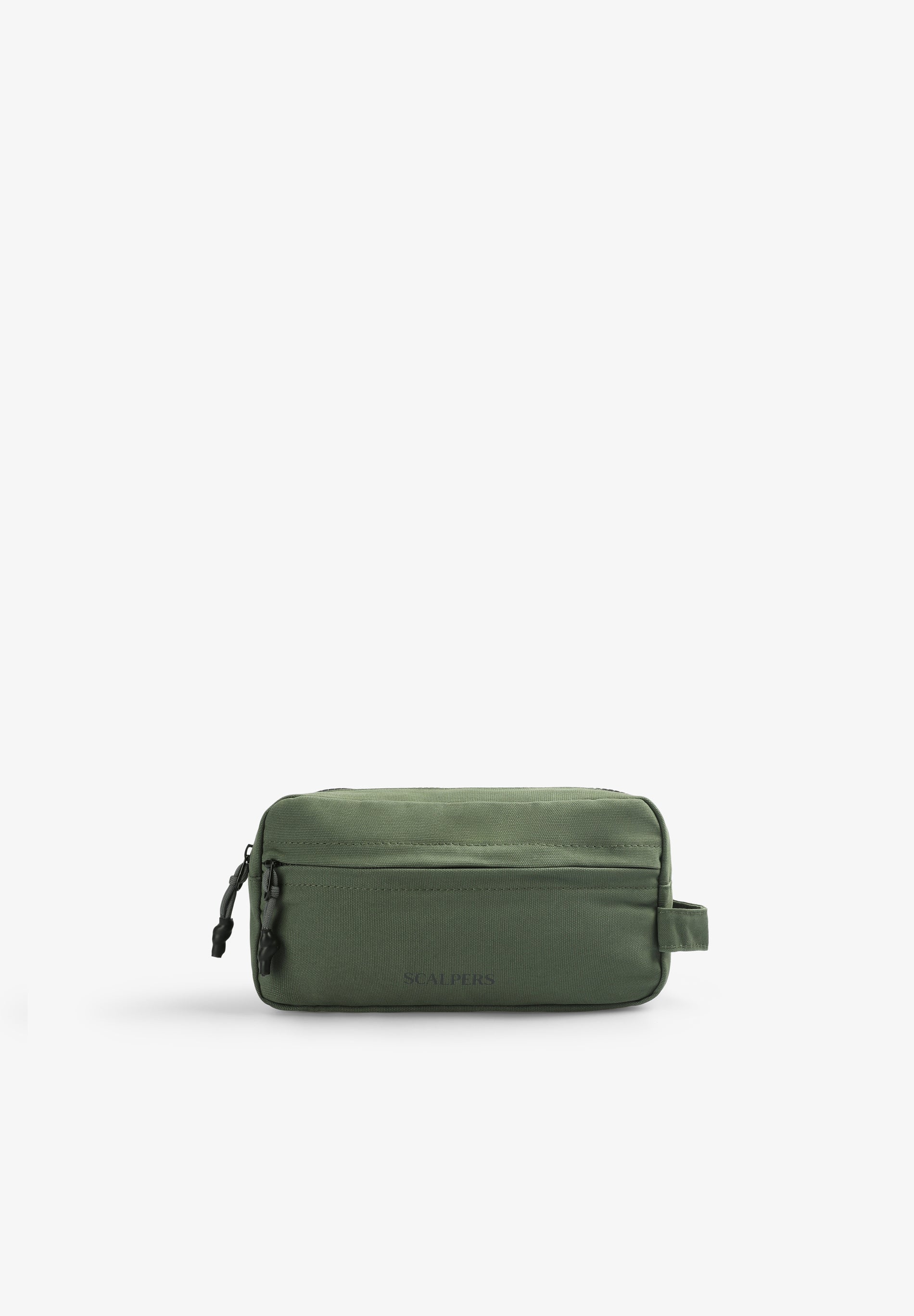 COTTON TOILETRY BAG WITH FRONT LOGO