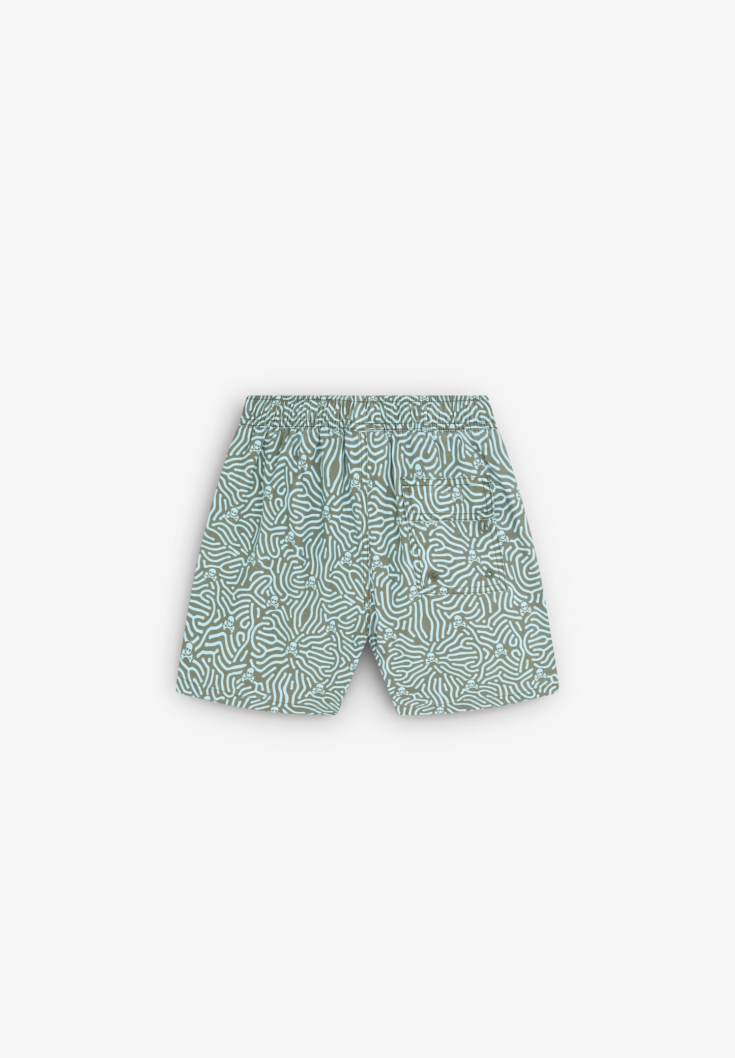 SWIMMING TRUNKS WITH ALL-OVER SKULLS DETAIL