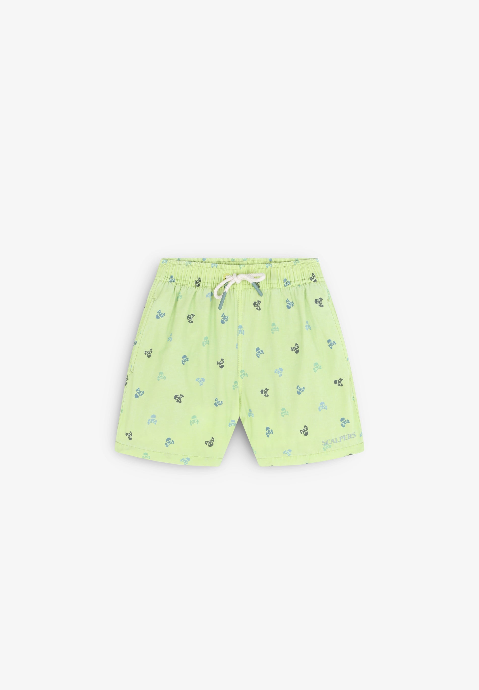 SWIMMING TRUNKS WITH ALL-OVER CONTRAST SKULLS