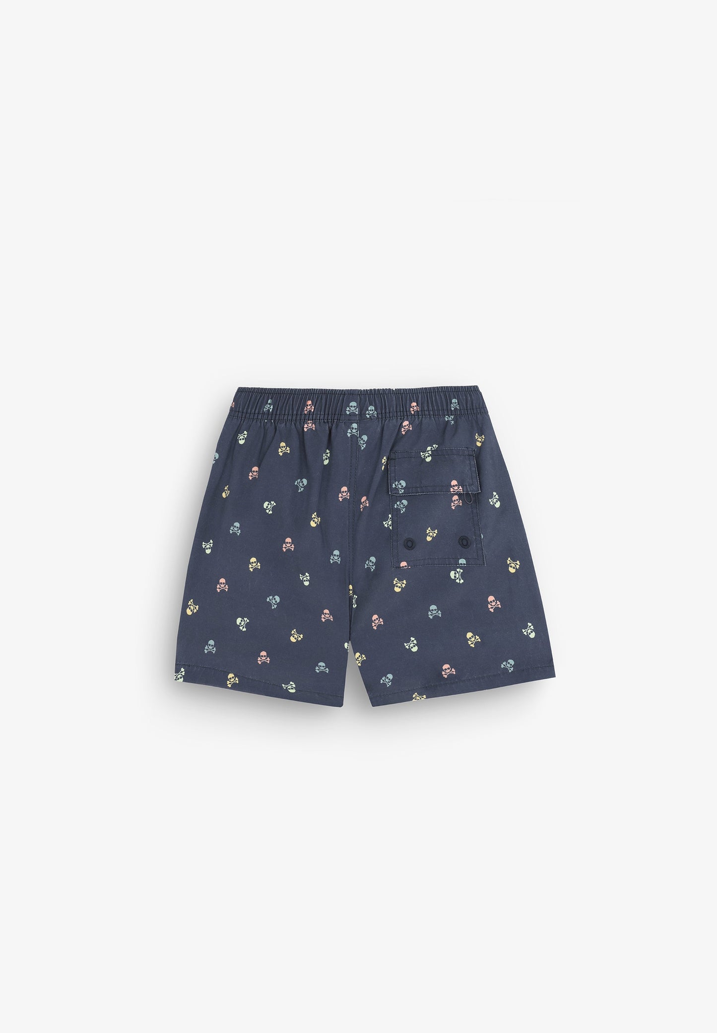 SWIMMING TRUNKS WITH ALL-OVER CONTRAST SKULLS