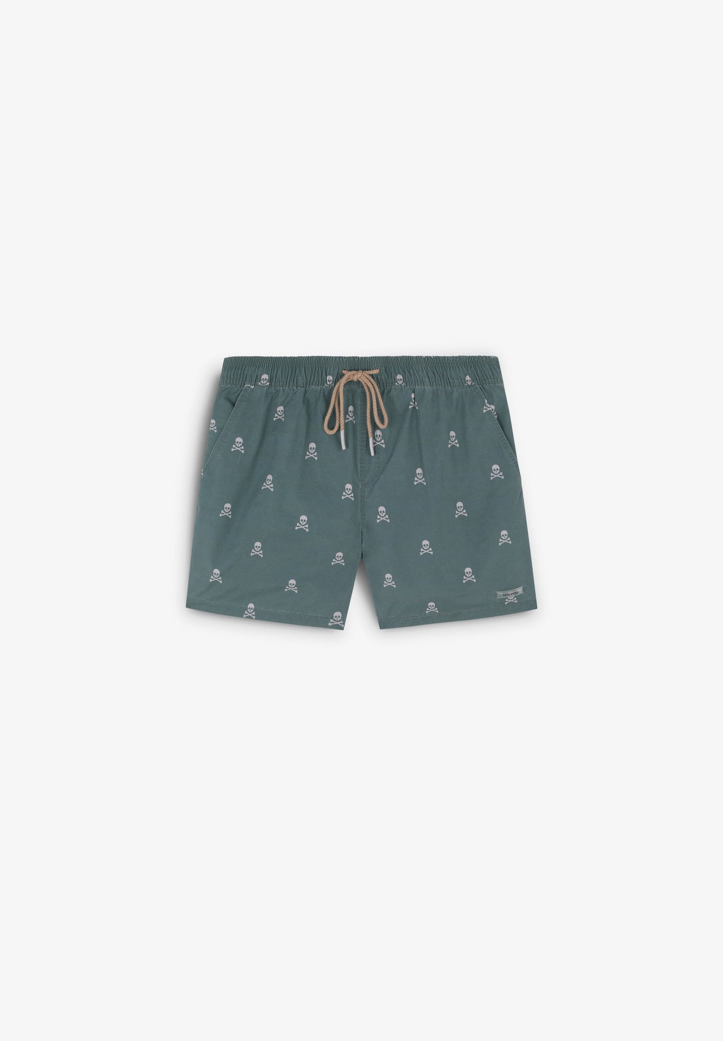 SWIMMING TRUNKS WITH ALL-OVER SKULLS