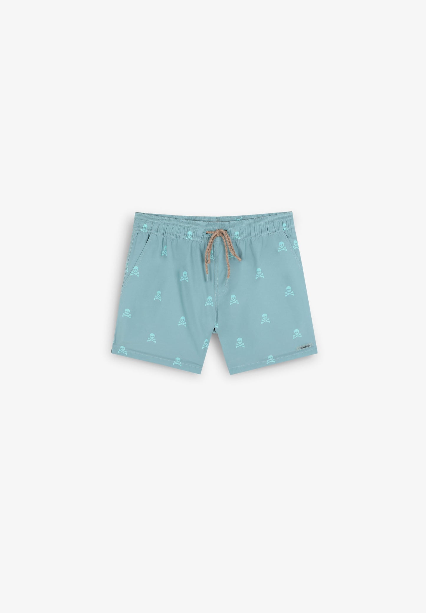 SWIMMING TRUNKS WITH ALL-OVER NEON SKULLS