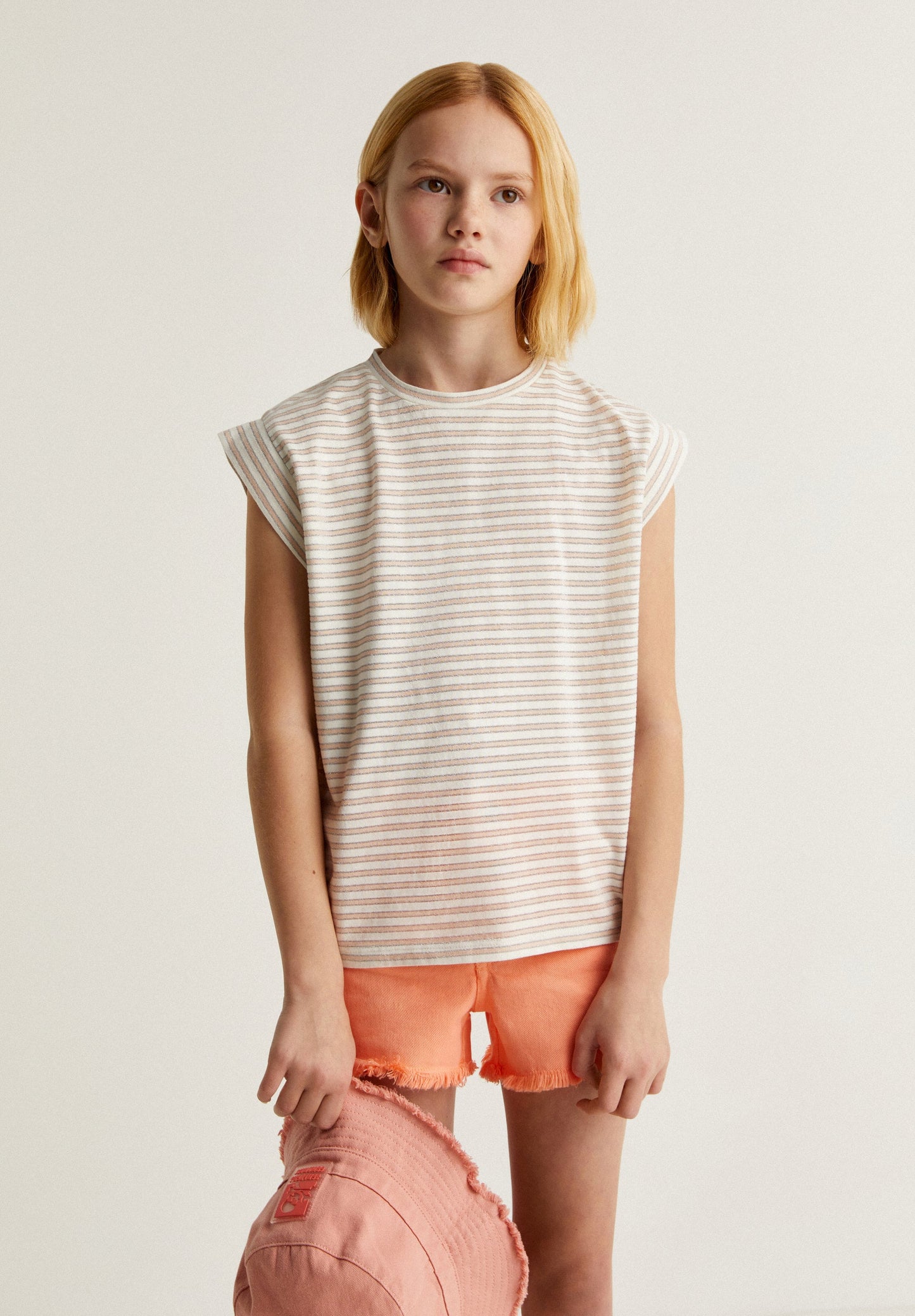 LUREX STRIPES TEE GIRLS