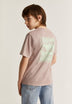 FADED T-SHIRT WITH BACK PRINT