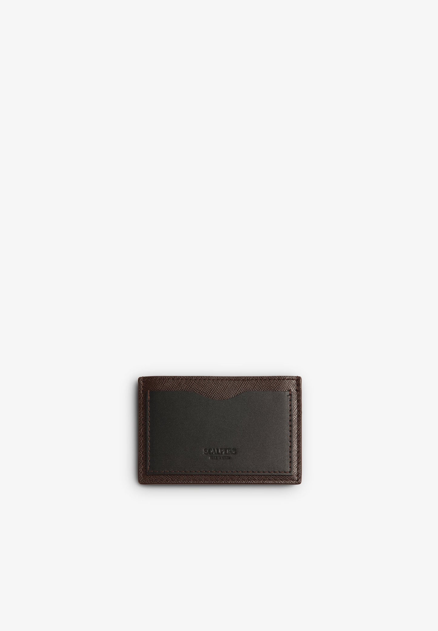 LEATHER CARD HOLDER WITH CONTRAST DETAIL