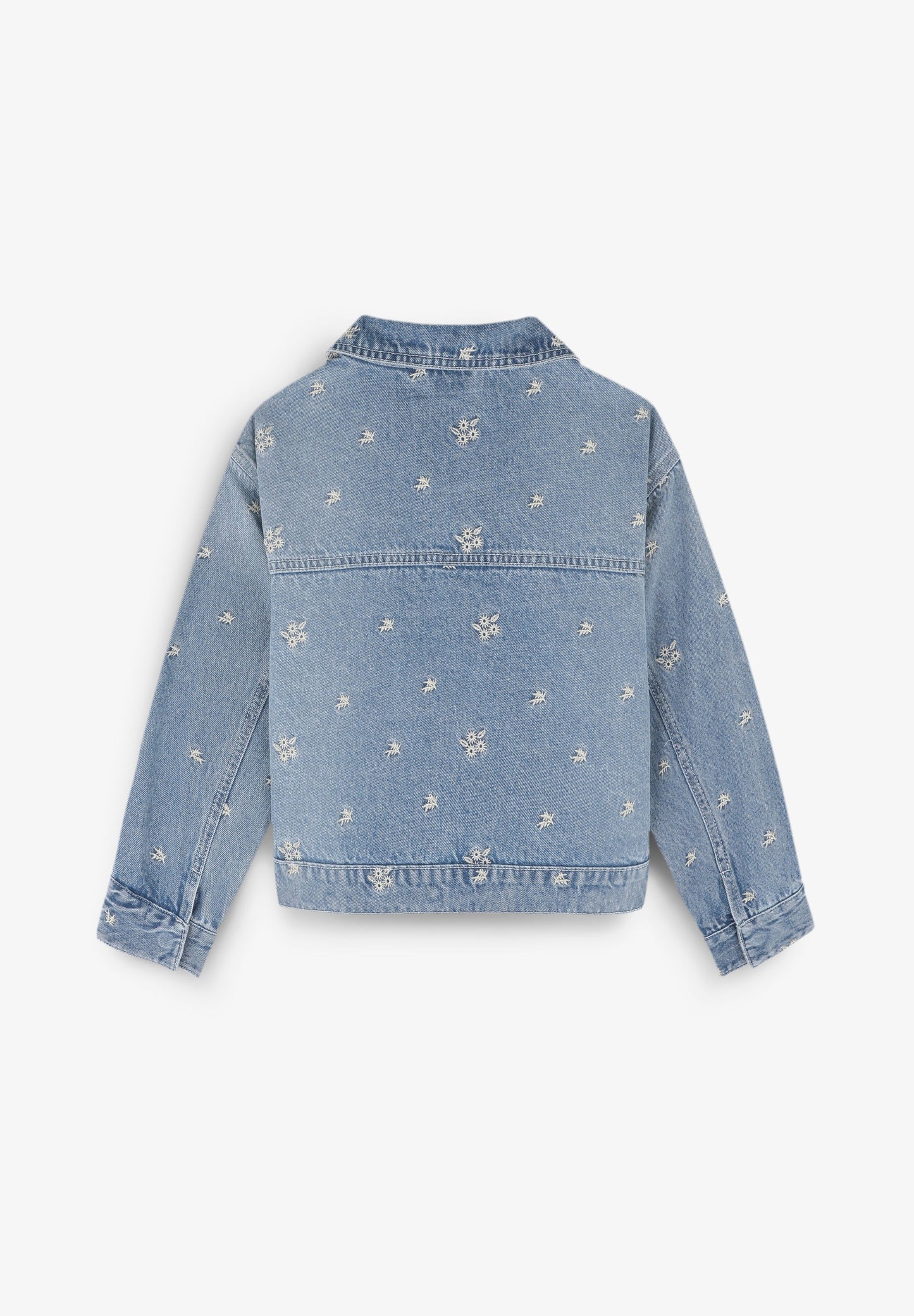 DENIM JACKET WITH EMBROIDERED DETAILS