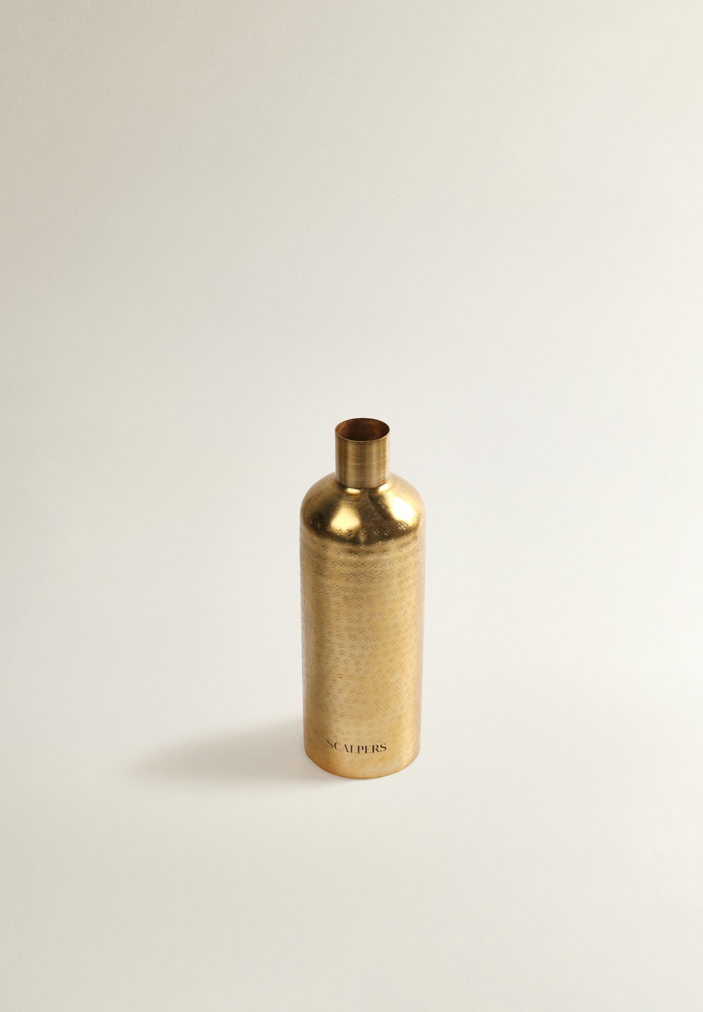 DECORATIVE GOLDEN METAL VASE