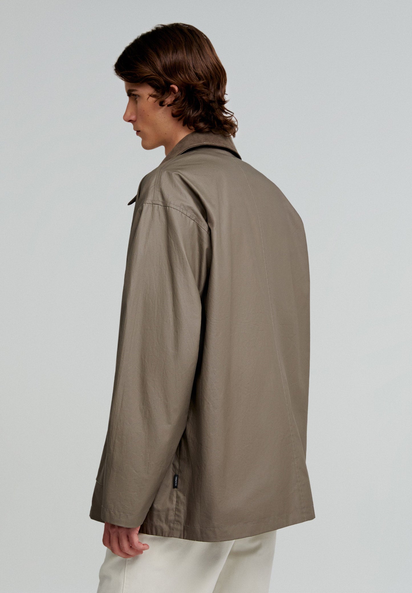 JACKET WITH CORDUROY COLLAR