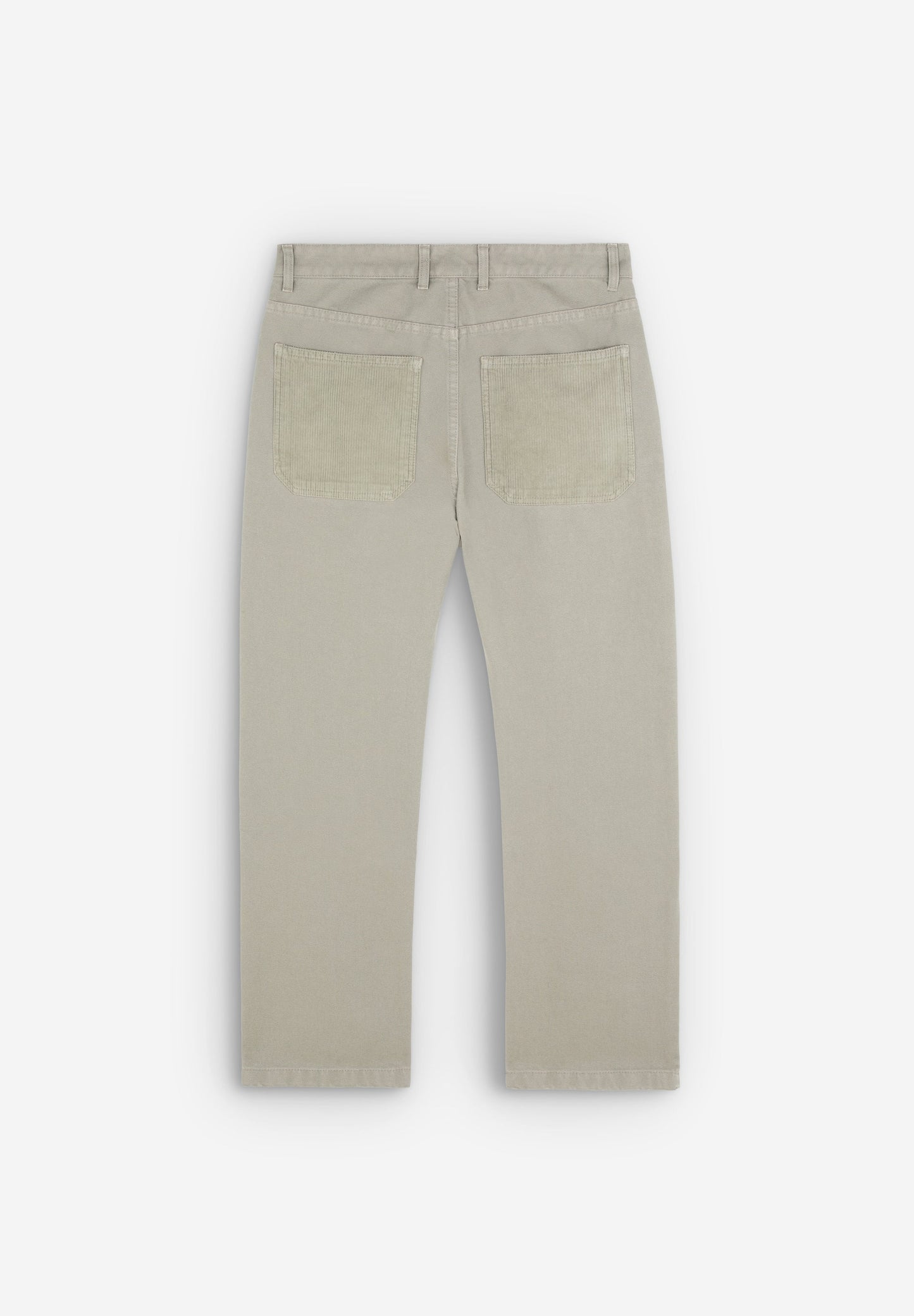 PANTALON AVEC DÉTAIL EN VELOURS CÔTELÉ