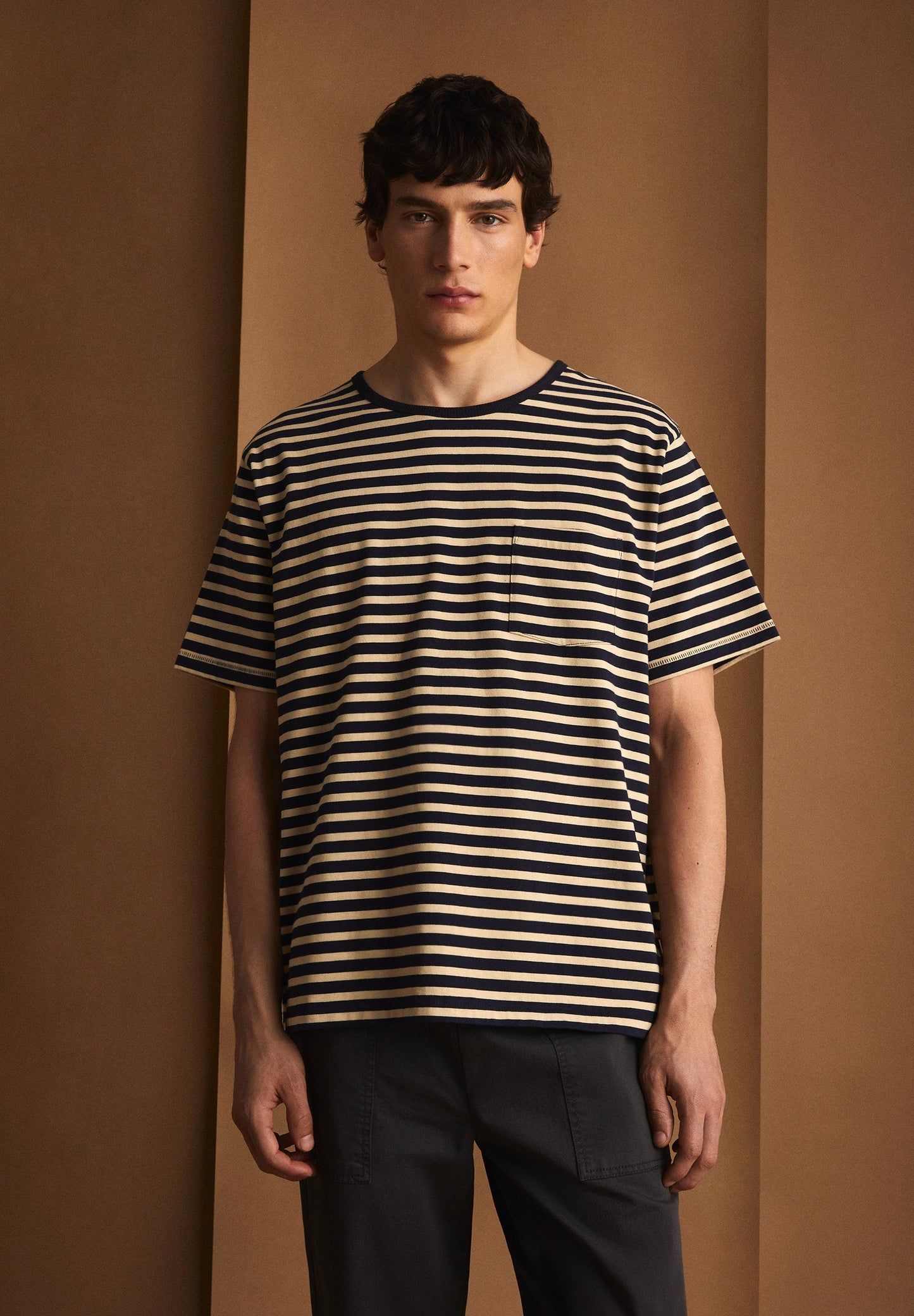 ICON POCKET STRIPED TEE