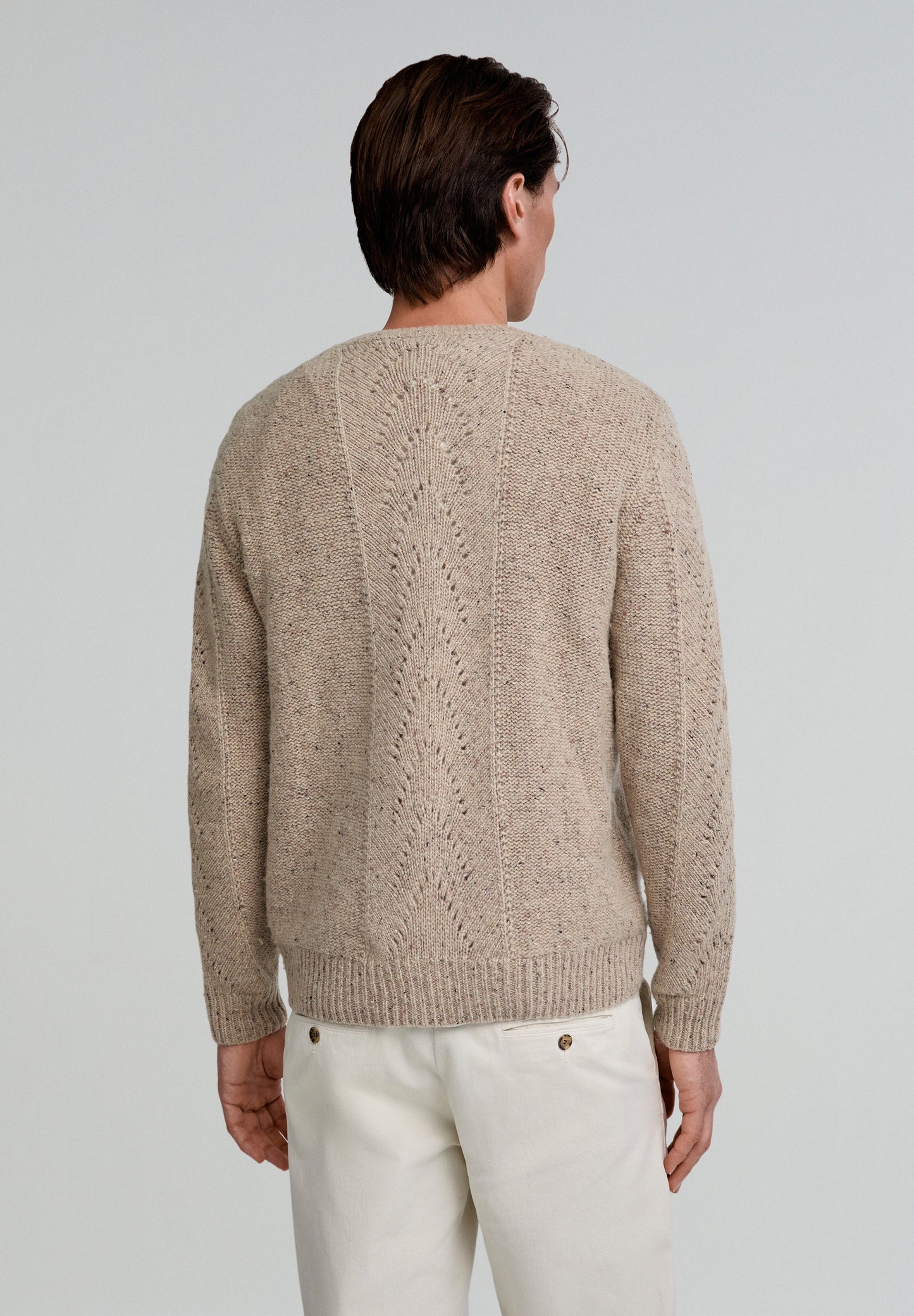 SWEATER WITH OPEN KNIT DETAILS