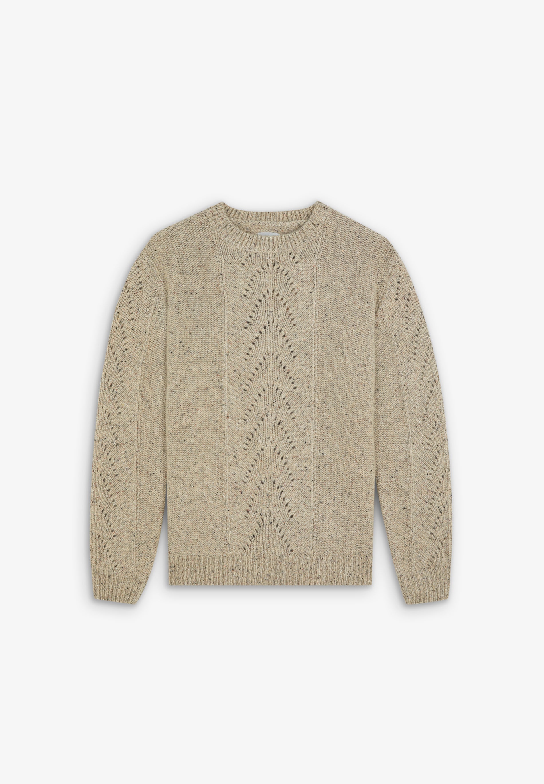 SWEATER WITH OPEN KNIT DETAILS