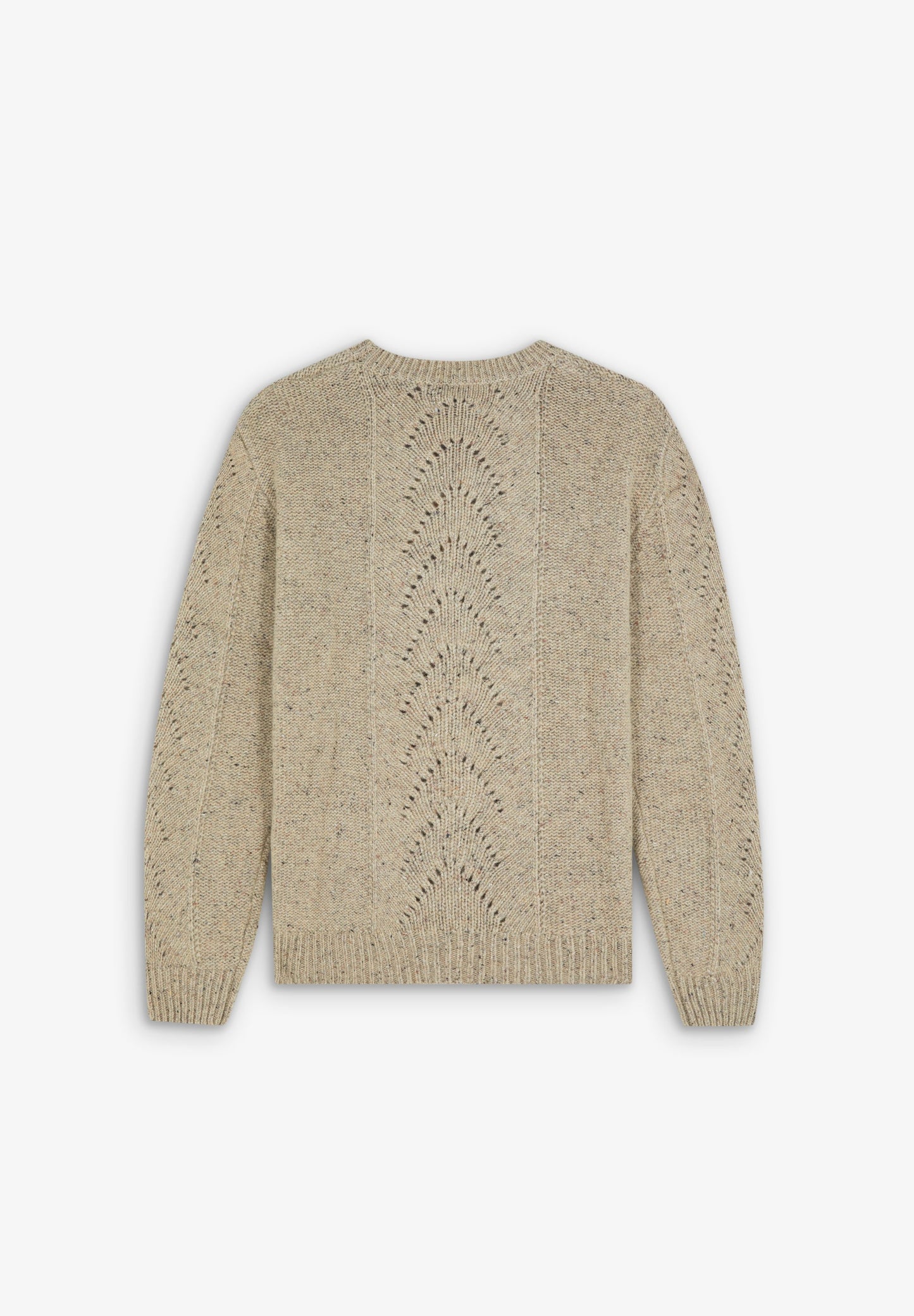 SWEATER WITH OPEN KNIT DETAILS