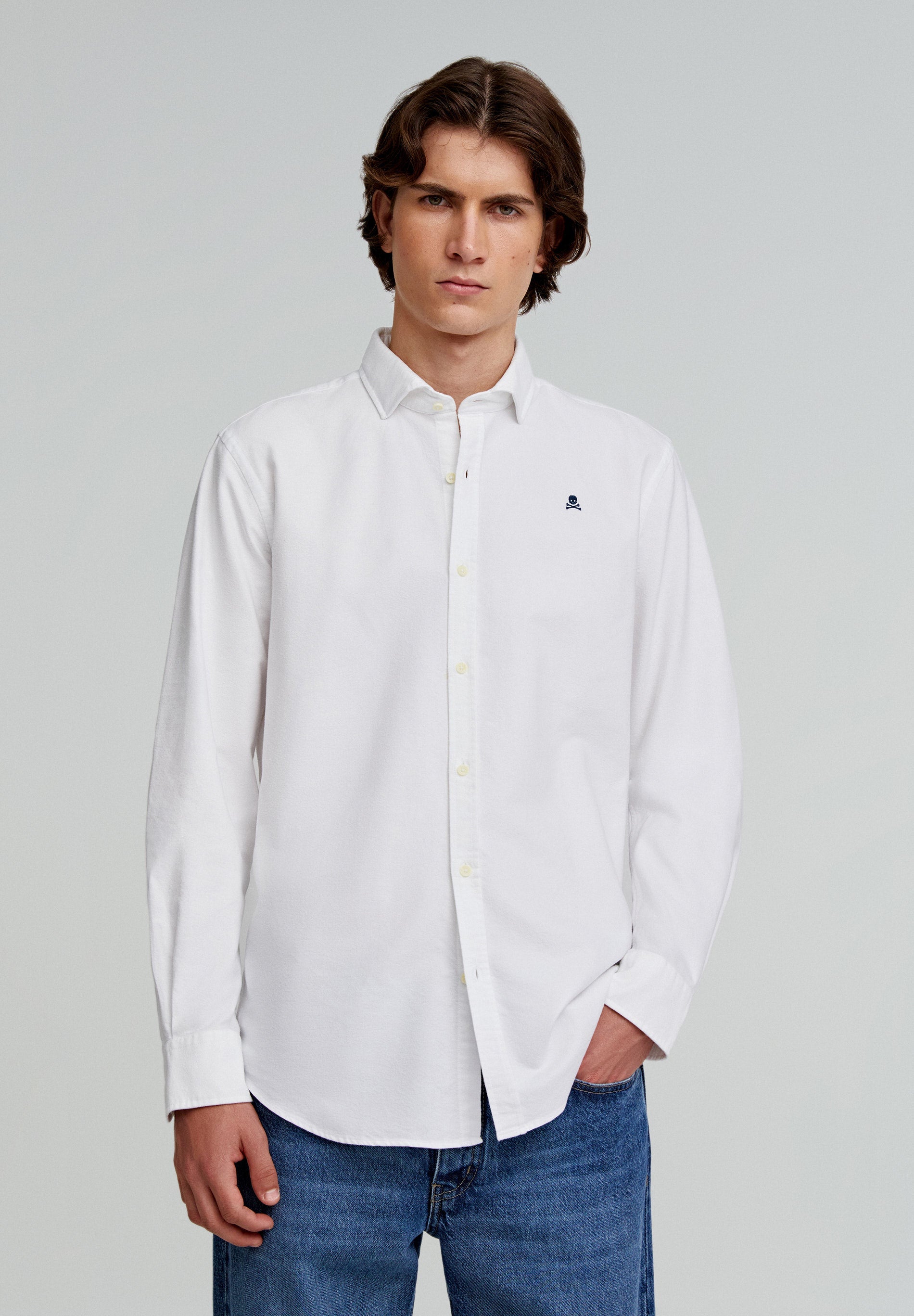 OXFORD PEACH F SHIRT